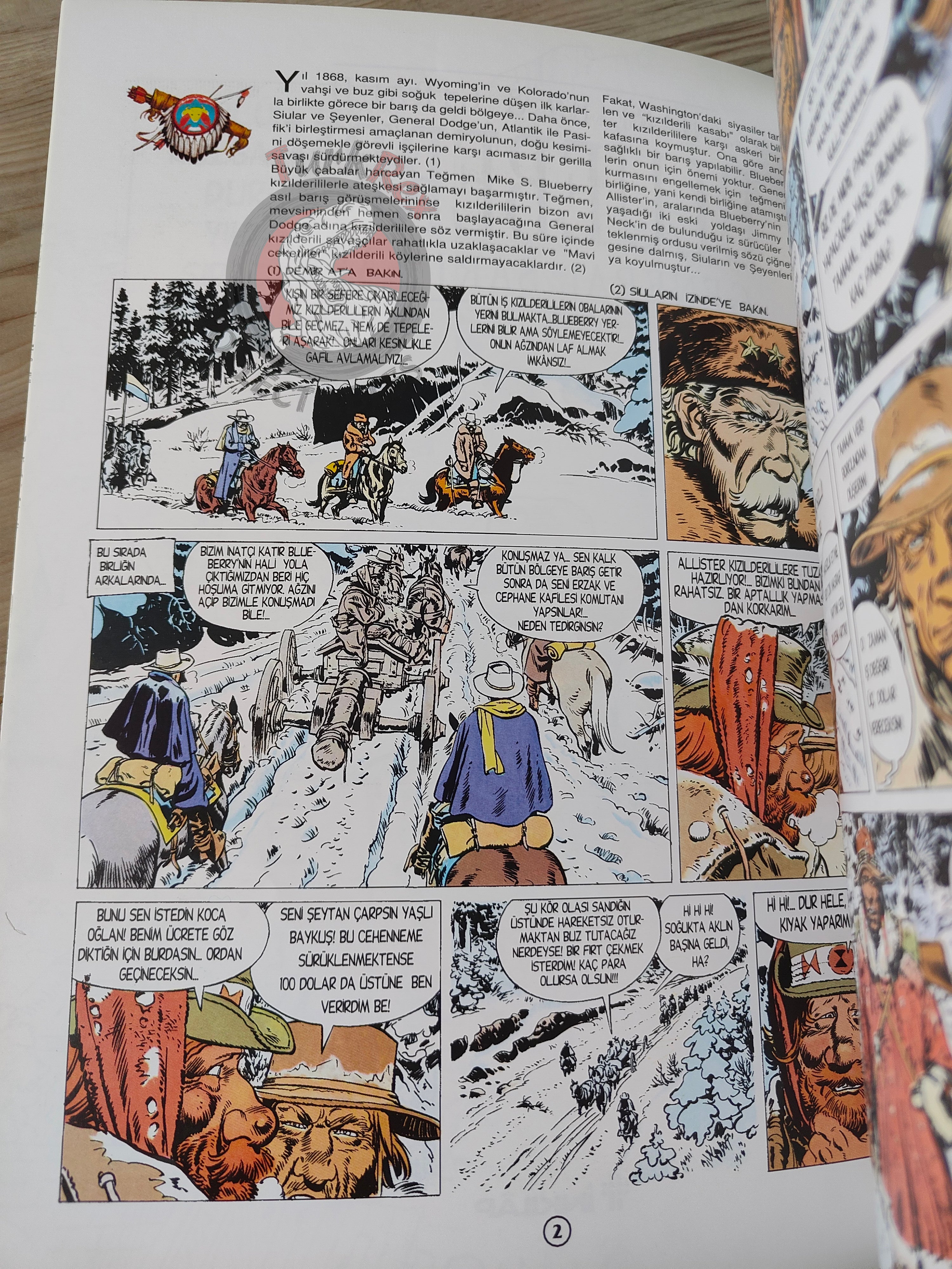 Blueberry #10 – General Golden Mane 2005 1st Edition Turkish Comic Turkey