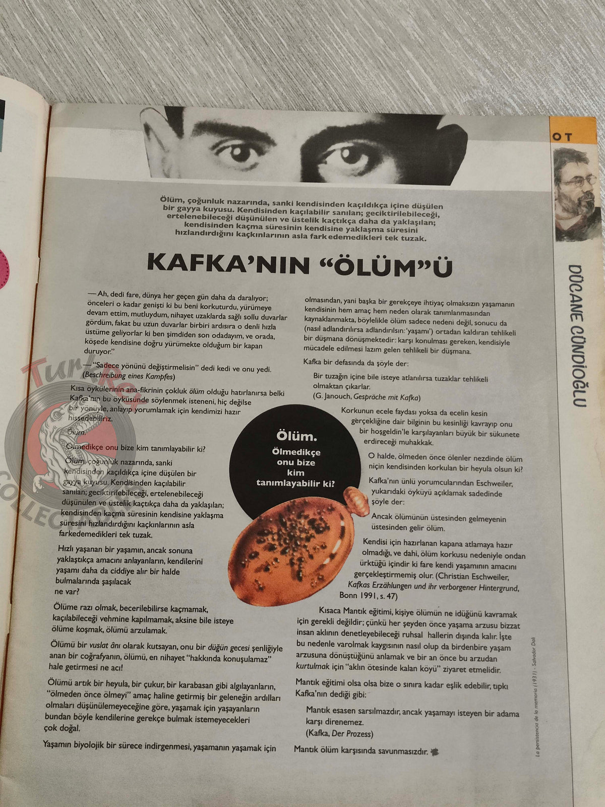 OT Magazine 2016 Franz Kafka and The Metamorphosis Turkish Turkey
