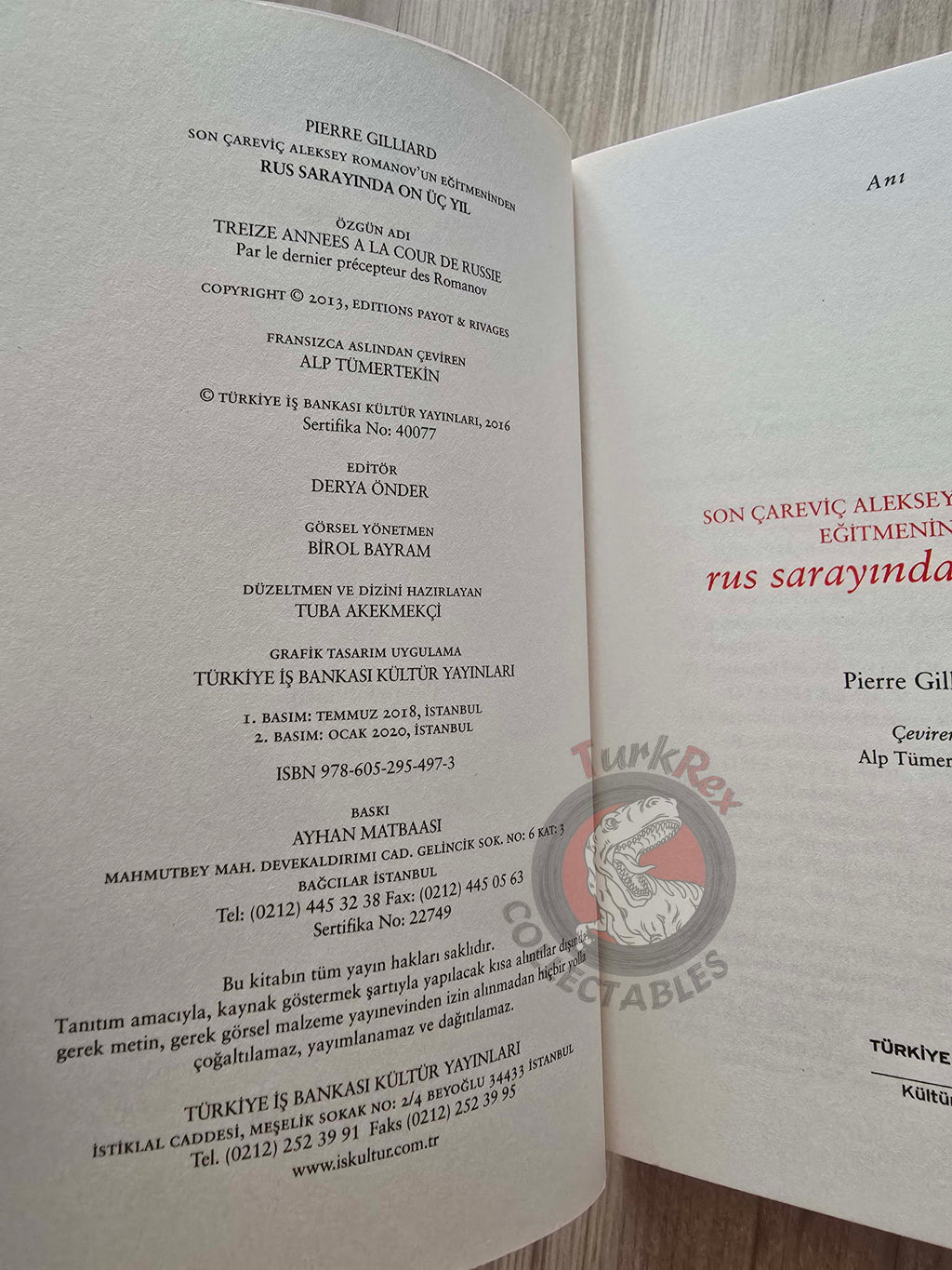 Pierre Gilliard – Thirteen Years at the Russian Court 2020 Turkish Book Turkey