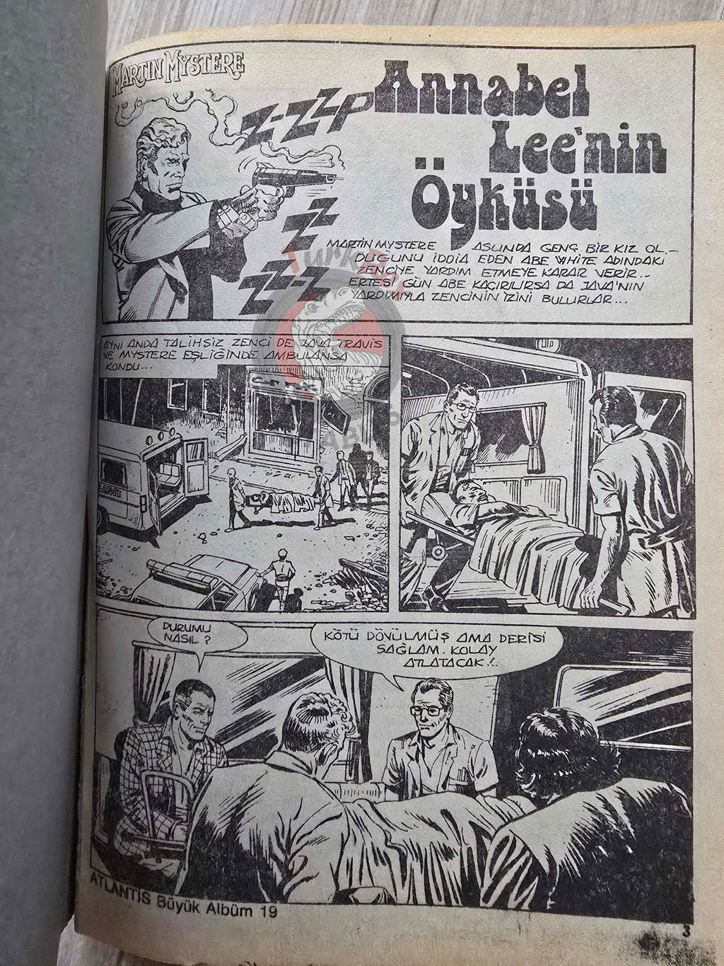 Martin Mystère #19 Ritorno a Lilliput 80s Turkish Comic Turkey #40 #54 #55