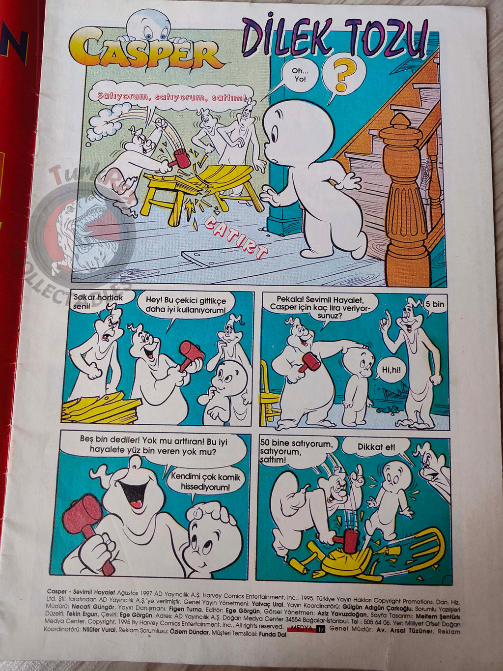 Casper the Friendly Ghost Magazine – Issue #24 1997 Turkish Comic Turkey