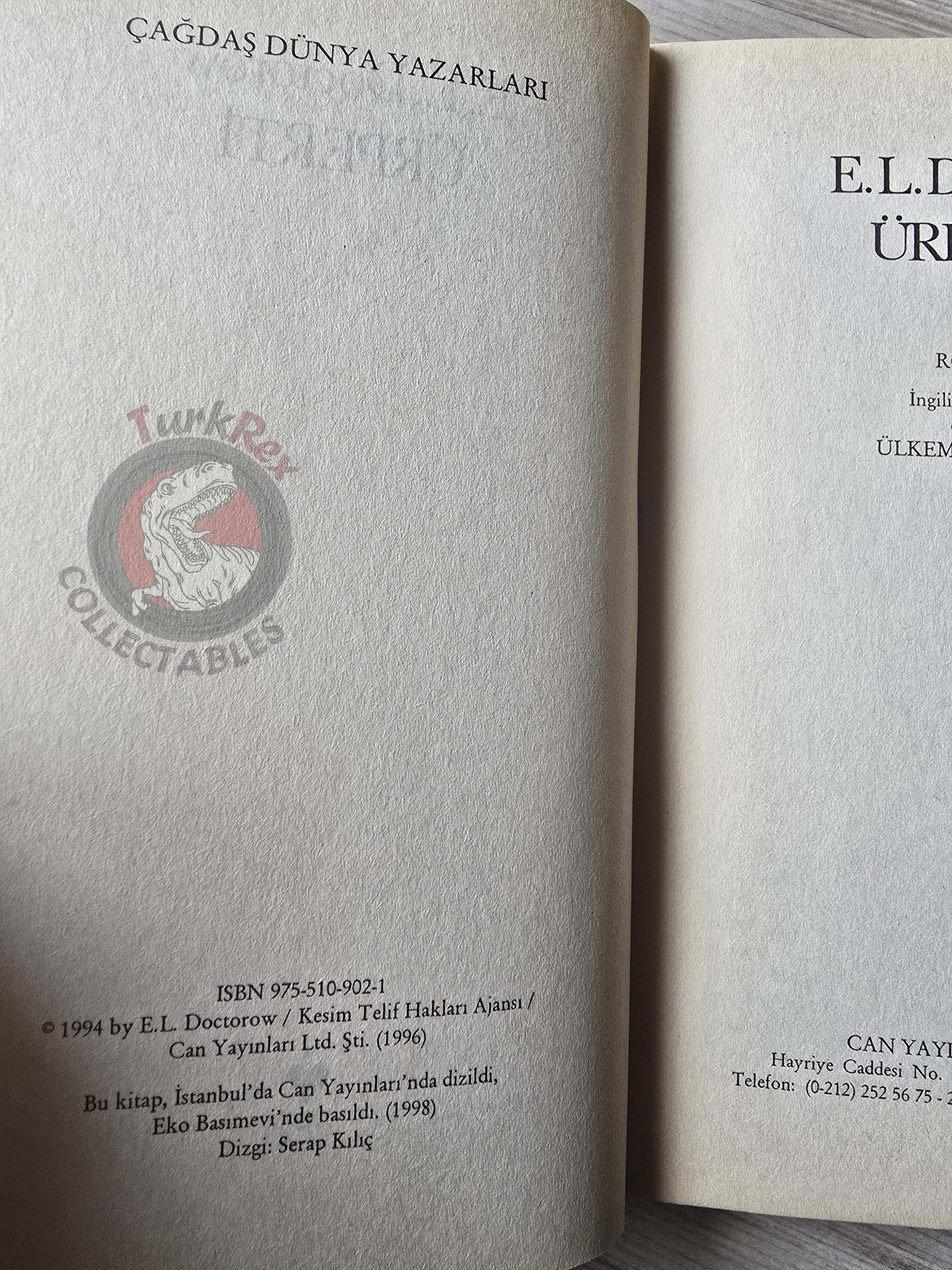 E. L. Doctorow – The Waterworks 1998 Turkish Book Turkey