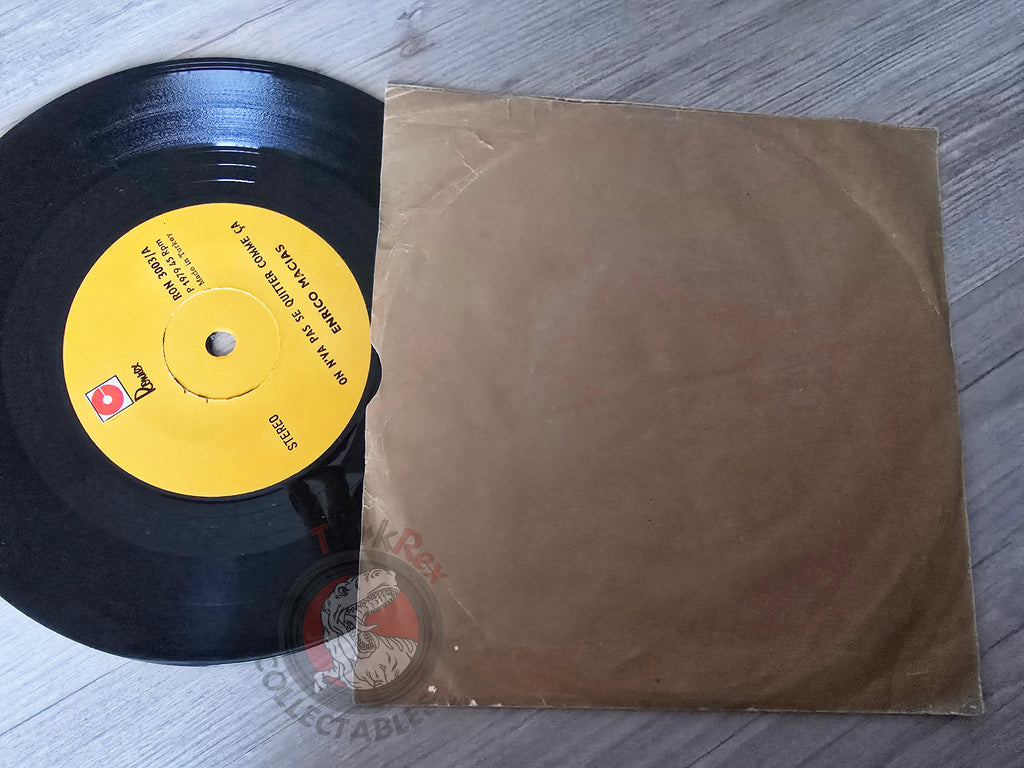 Enrico Macias – On N'Va Pas Se Quitter Comme Ça 7" Turkish Pressing Vinyl Turkey Edition