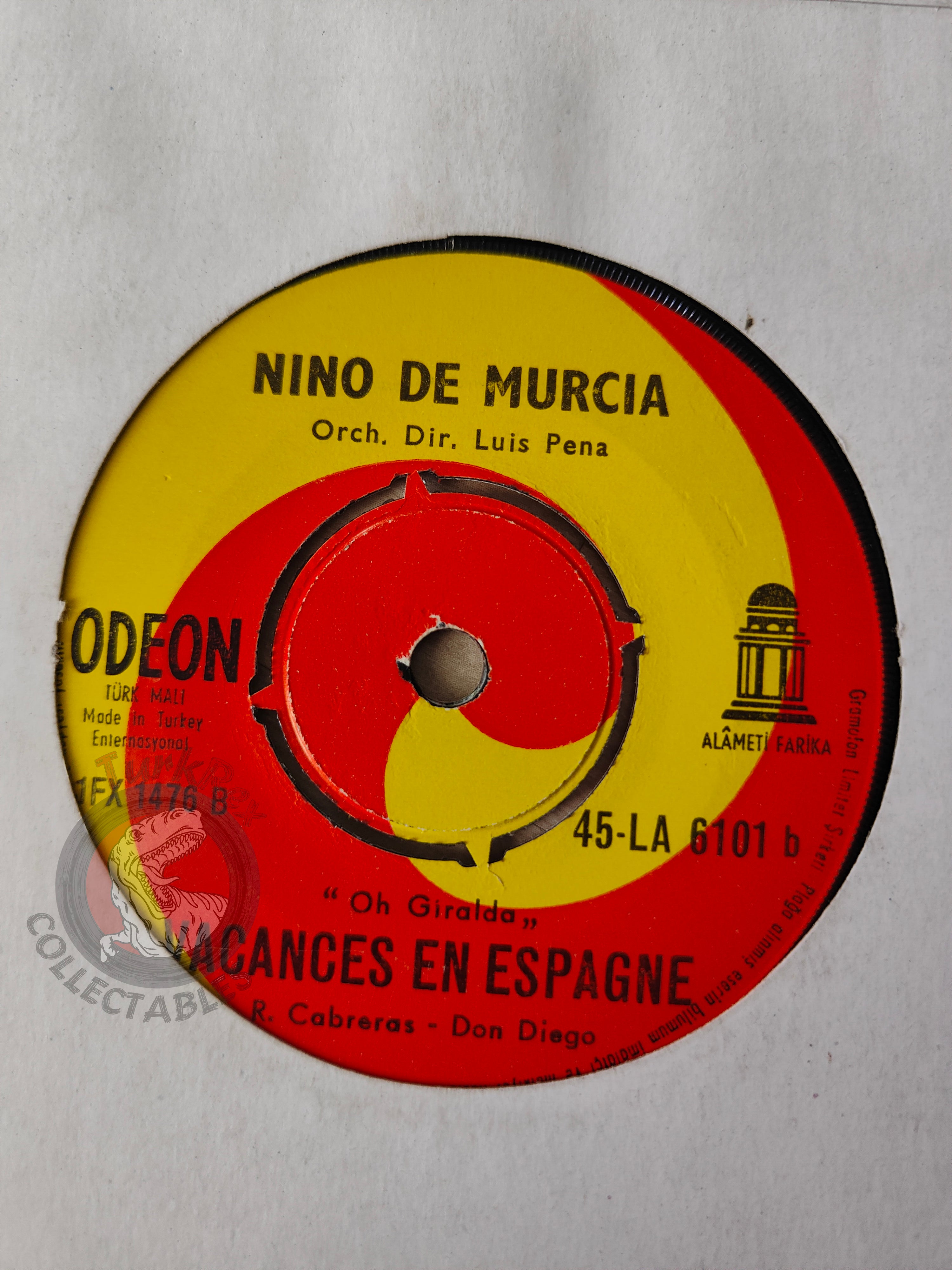Nino De Murcia – Le Flamenco 7" Turkish Pressing Vinyl Turkey Edition