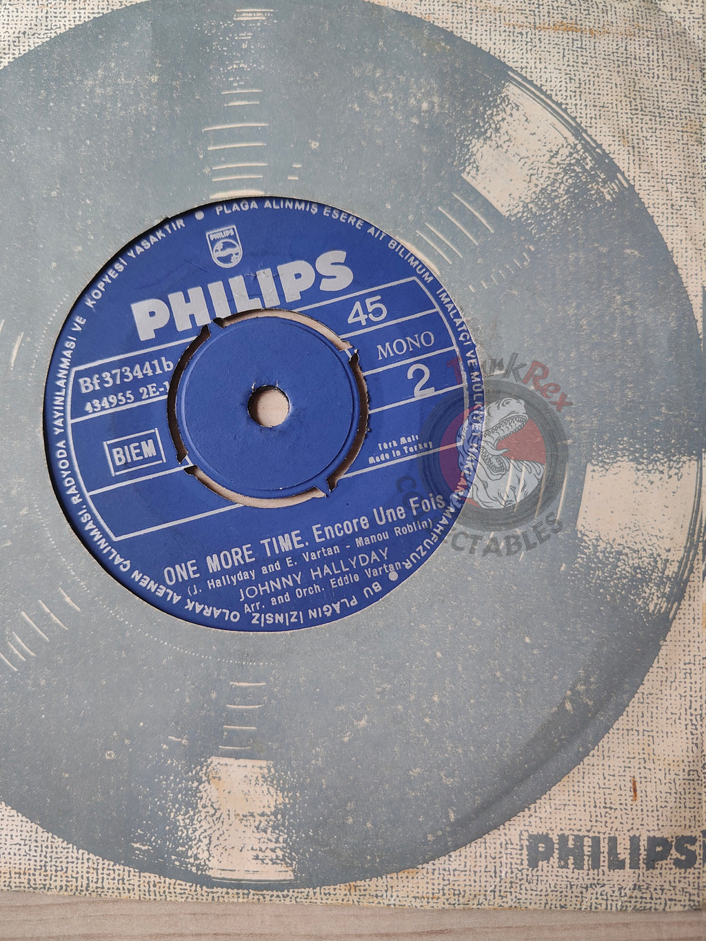 Johnny Hallyday – Le Penitencier 7" Turkish Pressing Vinyl Turkey Edition
