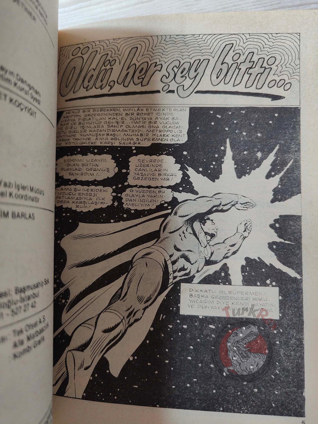 Superman #24 1984 Turkish Comic Turkey #383 Supergirl #1 #2 #3 Action Comics #533