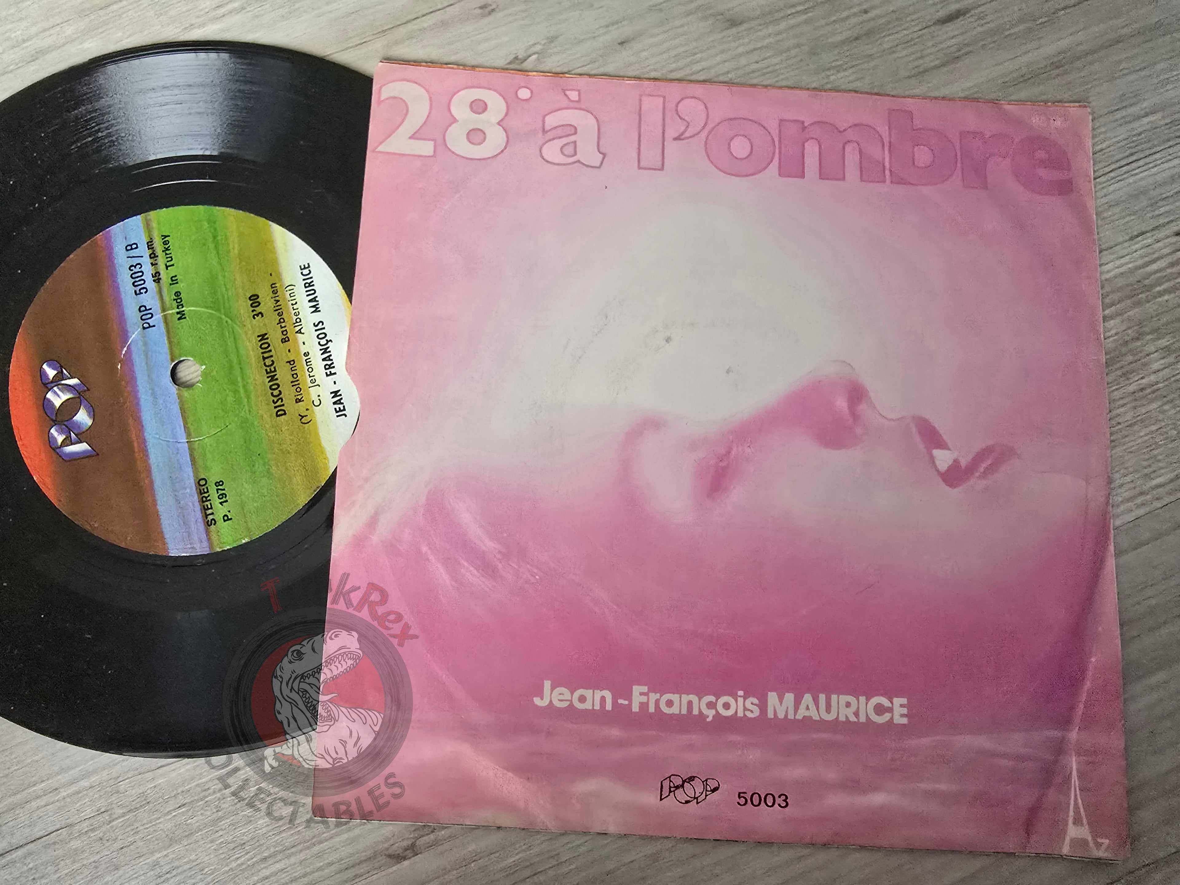 Jean-François Maurice – 28º À L'Ombre 7" Turkish Pressing Vinyl Turkey Edition