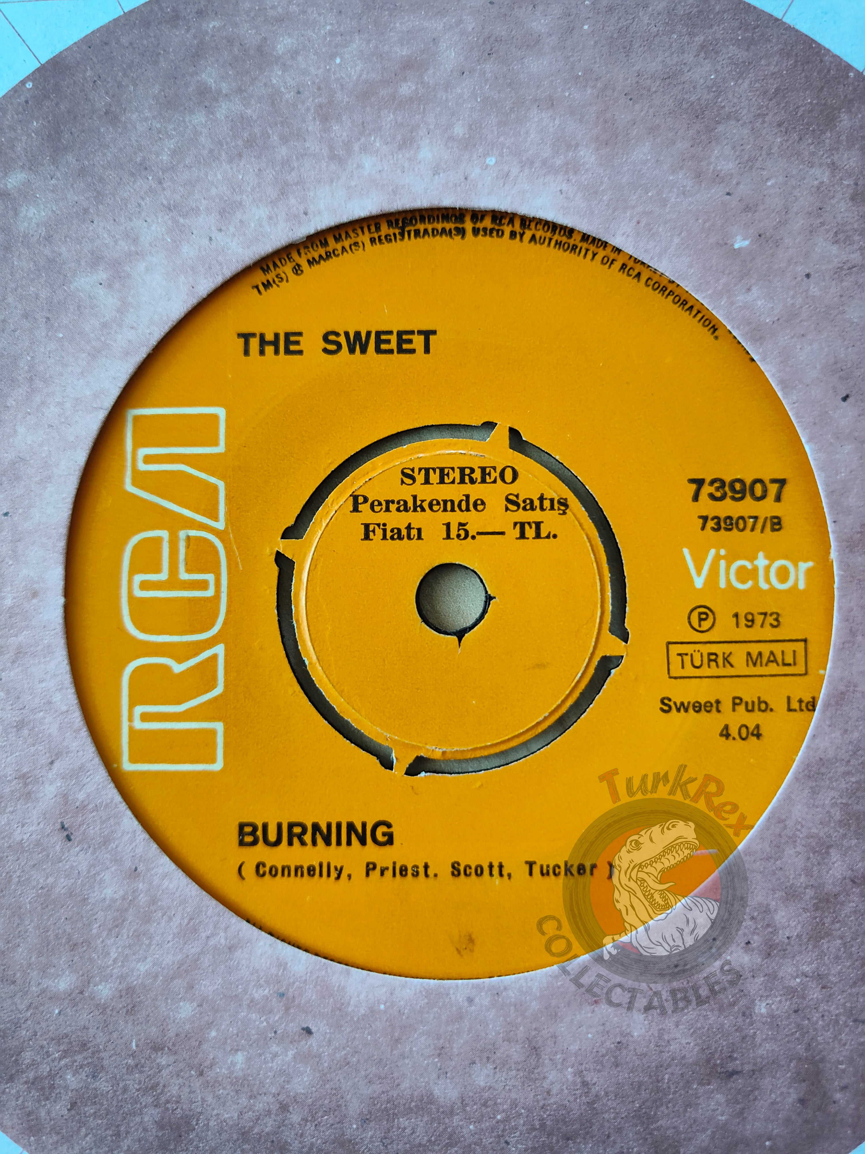 The Sweet – Hell Raiser 7" Turkish Pressing Vinyl Turkey Edition 2