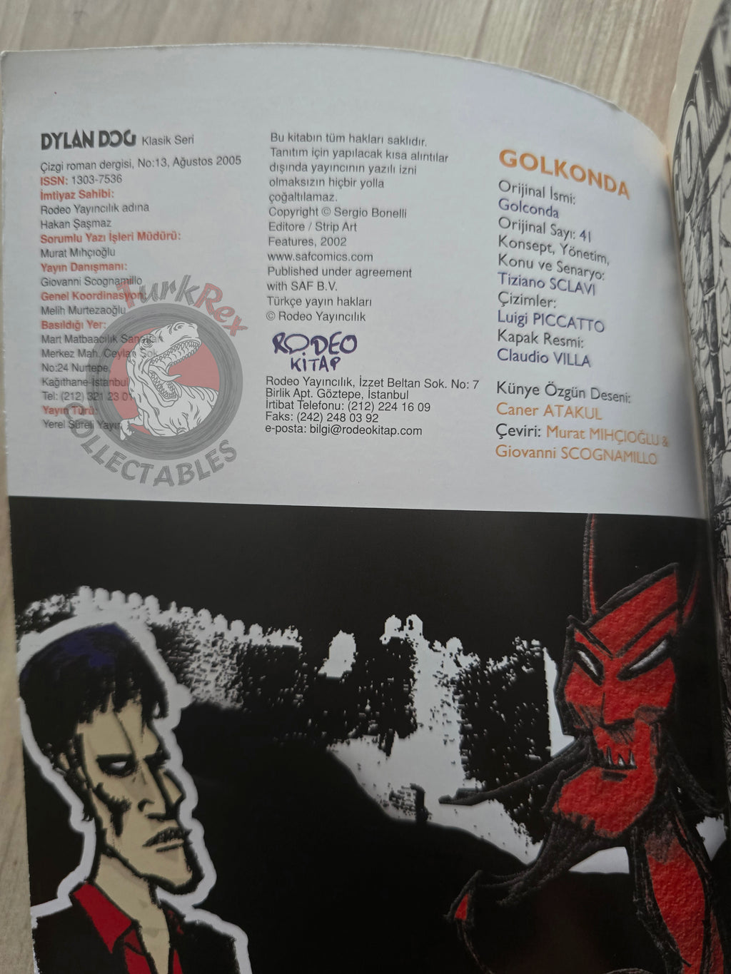 Dylan Dog #13 2005 Turkish Comic Turkey Golconda #41 #42