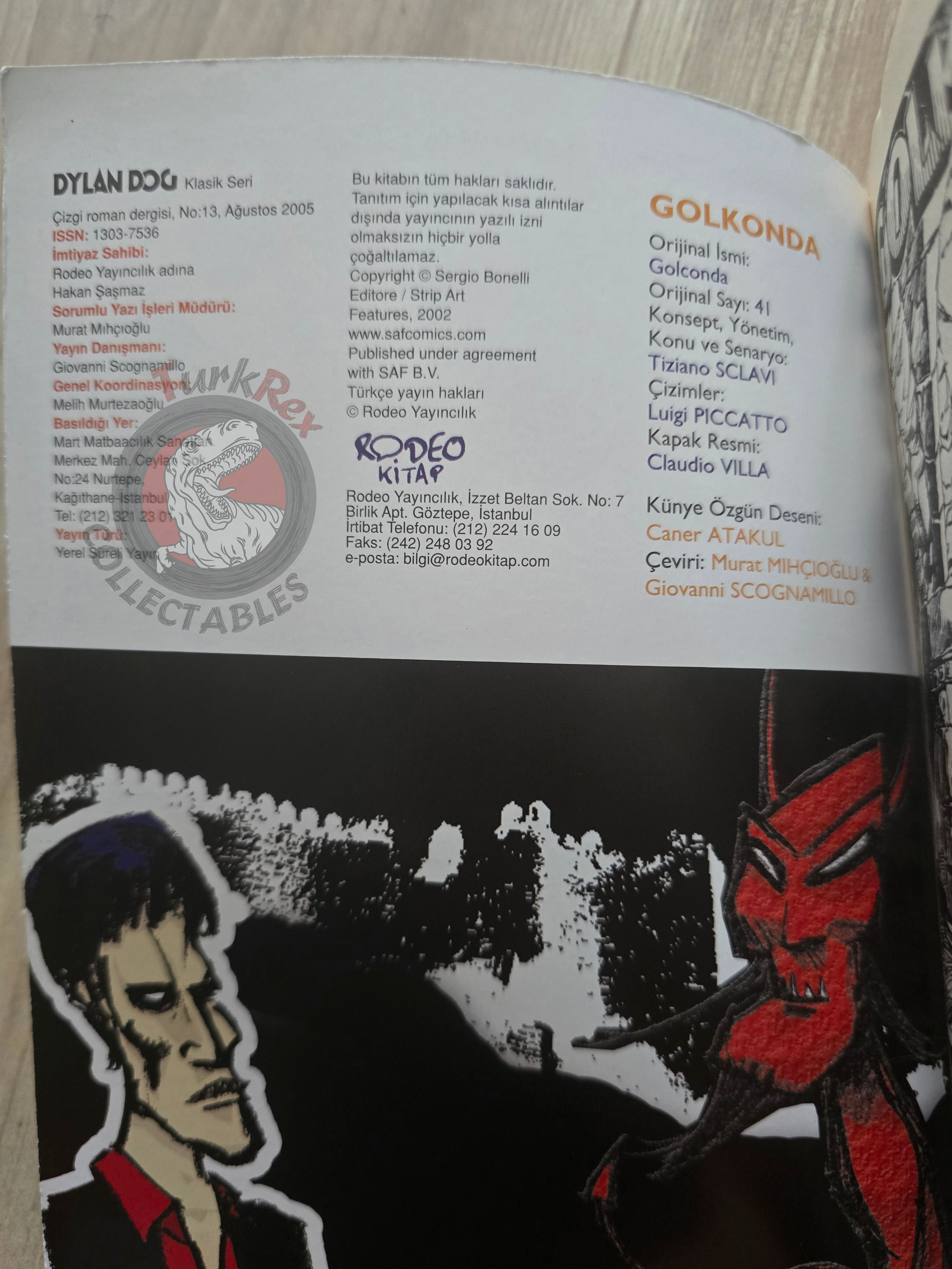 Dylan Dog #13 2005 Turkish Comic Turkey Golconda #41 #42