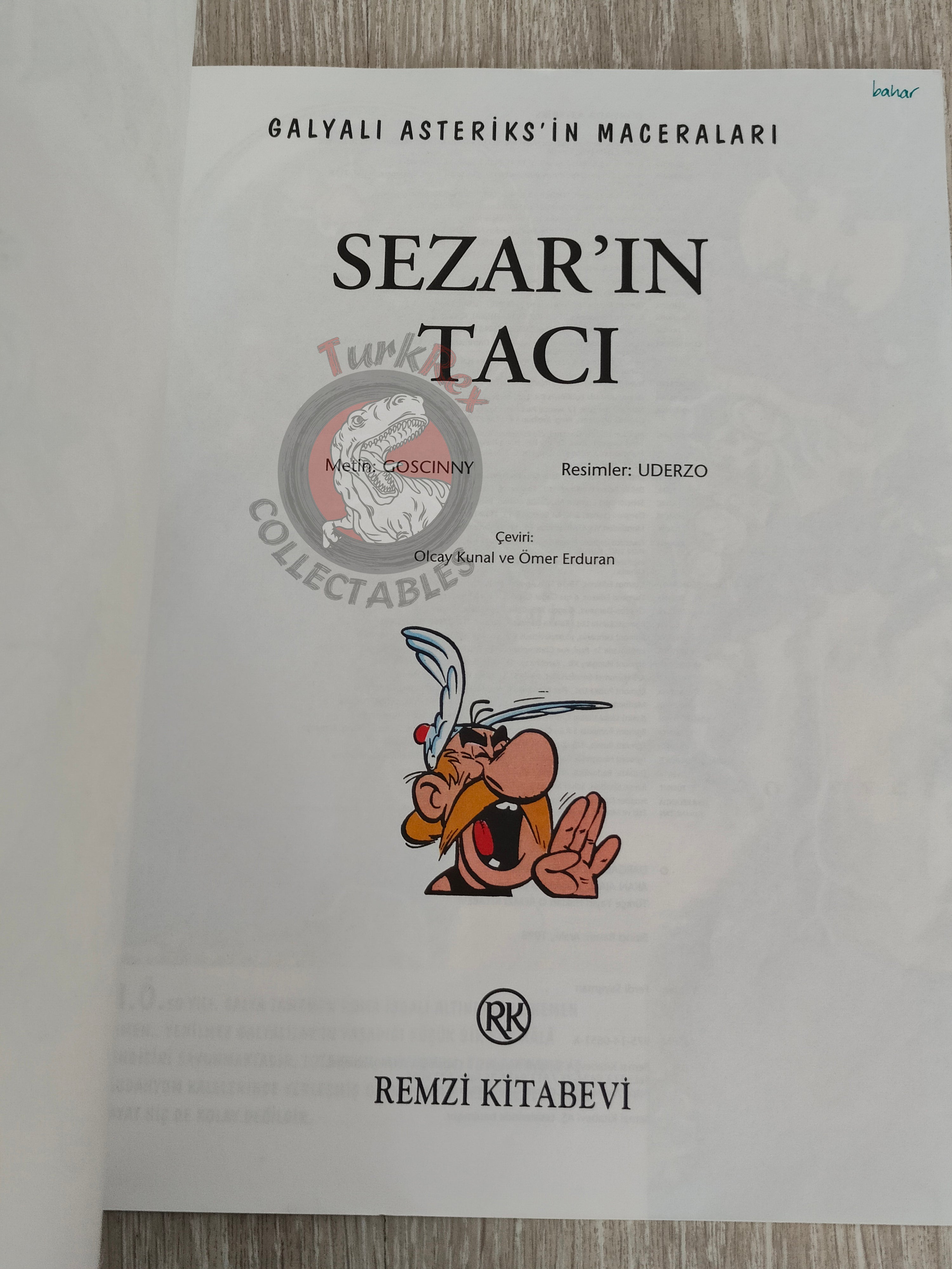 Asterix – Asterix and the Laurel Wreath 1998 1st Edition Turkish Edition Comic Turkey