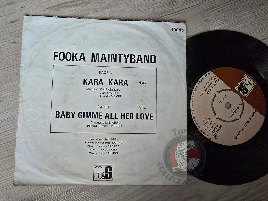 Fooka Mainty Band – Kara Kara 7" Turkish Pressing Vinyl Turkey Edition