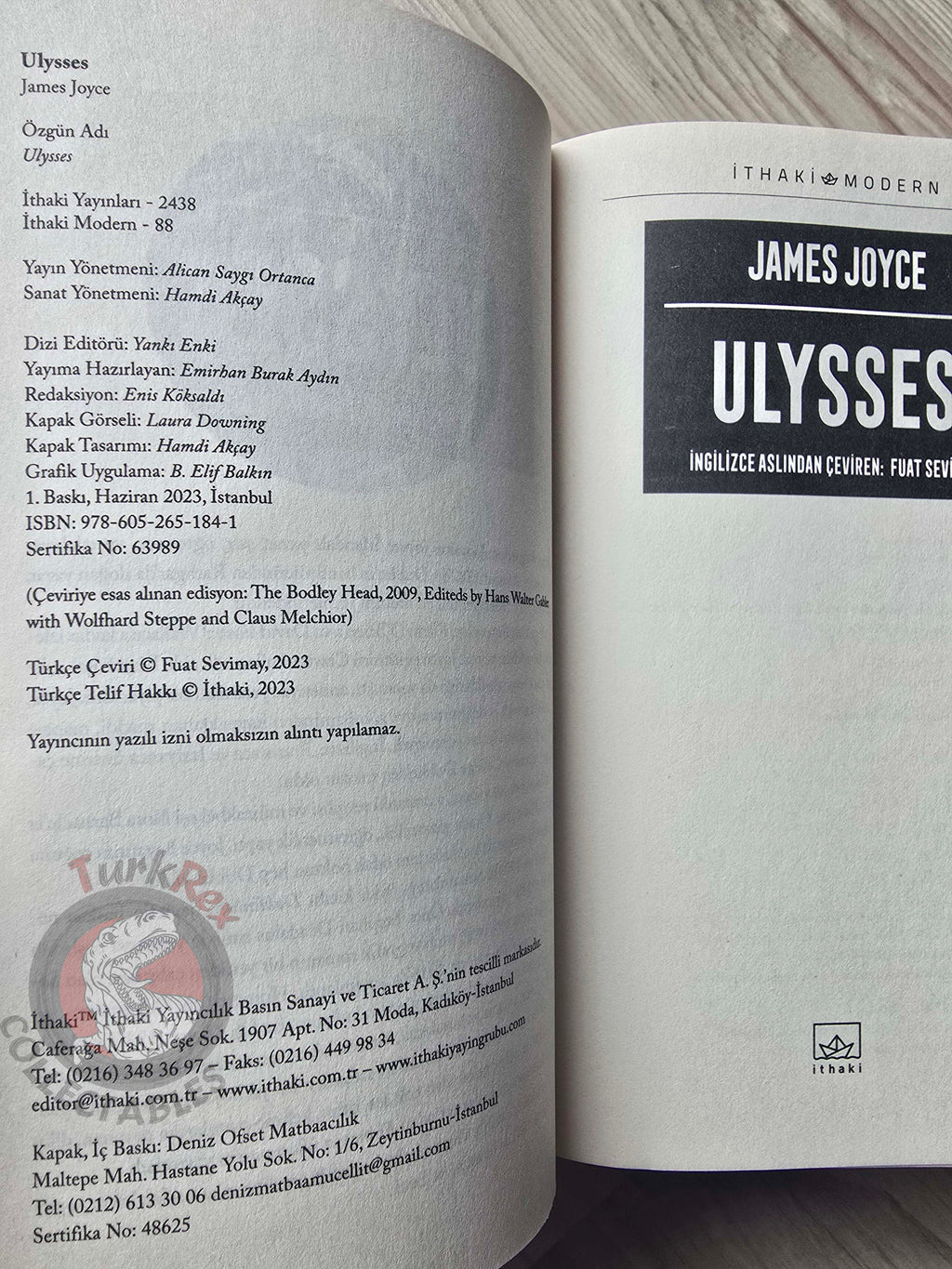 James Joyce – Ulysses Turkish Book Turkey