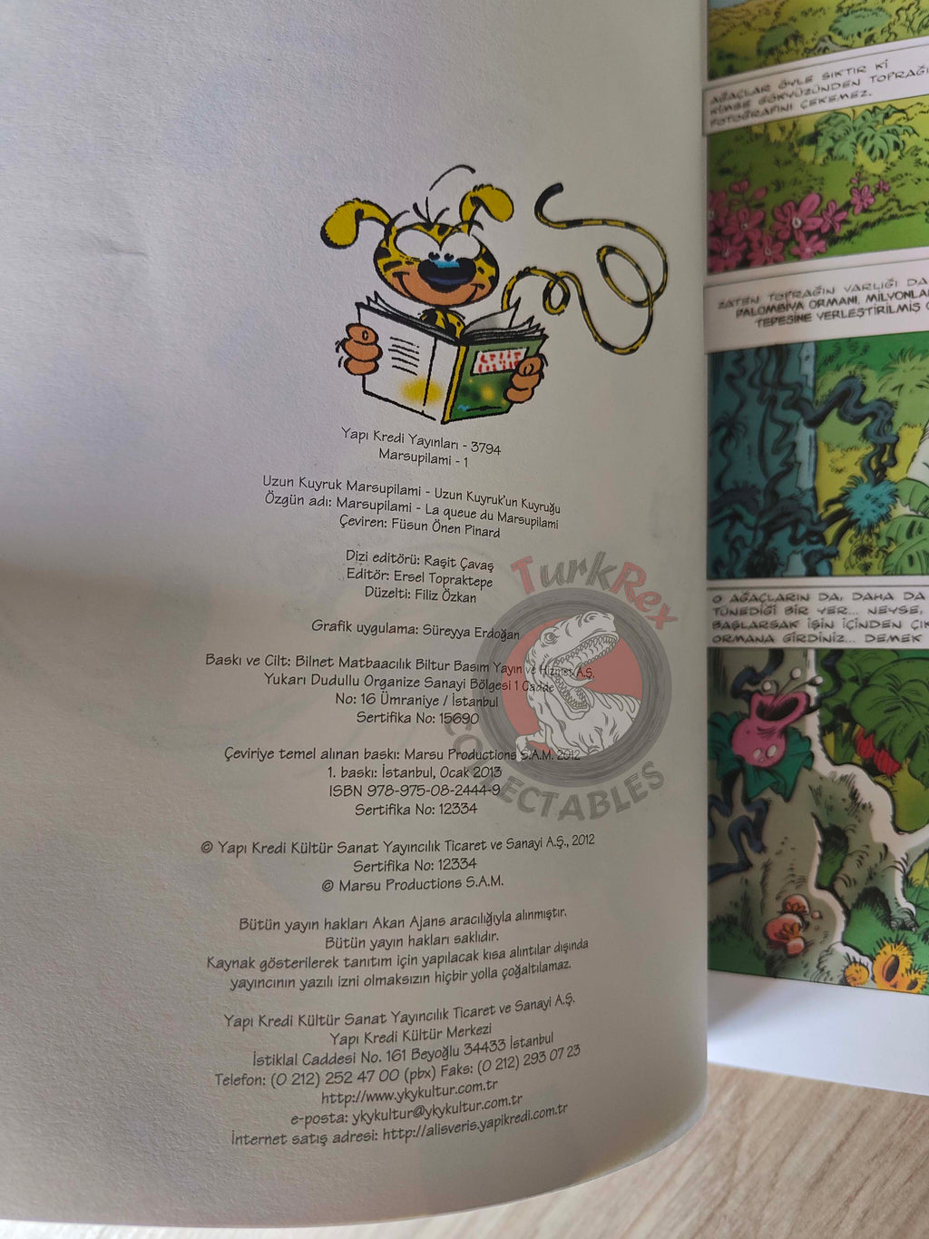 Marsupilami #1 La queue du Marsupilami Turkish Comic Turkey