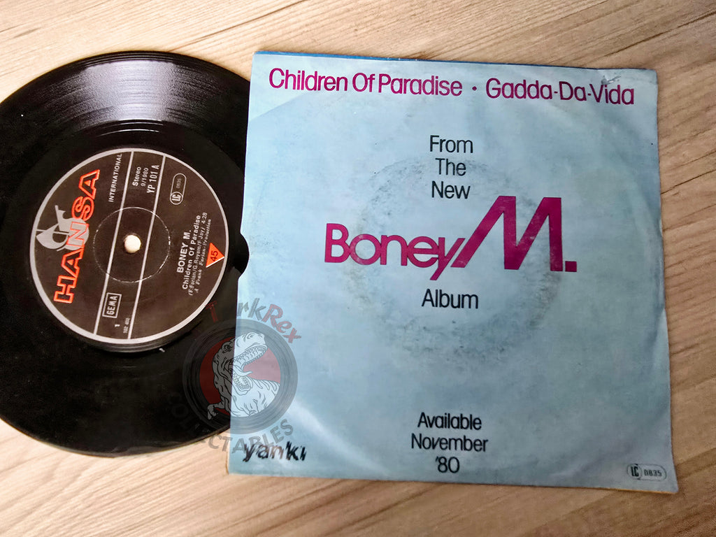 Boney M - Children Of Paradise / Gadda-Da-Vida 7" Turkish Pressing Vinyl Turkey Edition