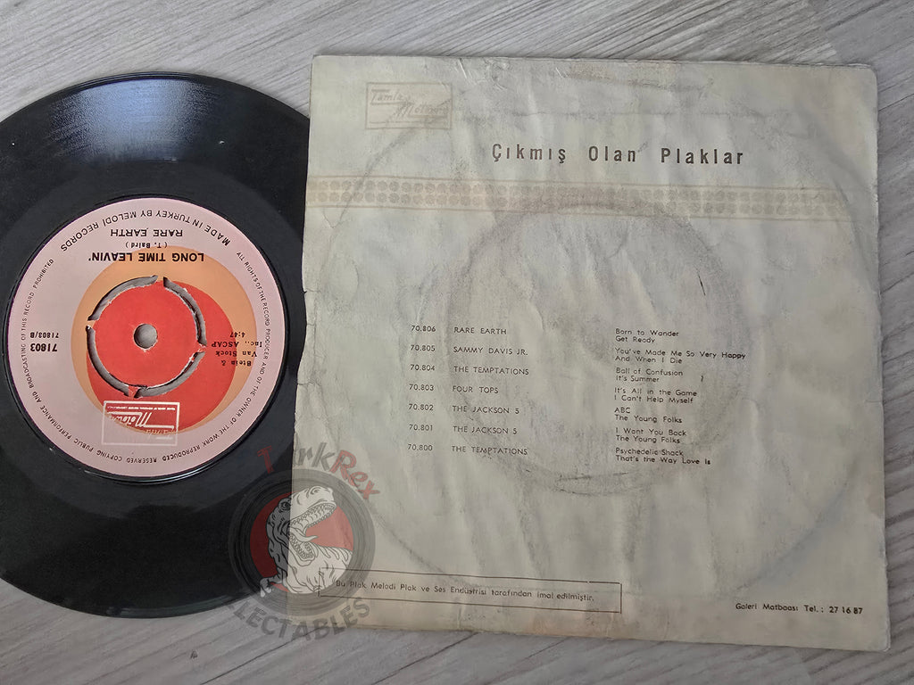 Rare Earth – Satisfaction Guaranteed 7" Turkish Pressing Vinyl Turkey Edition