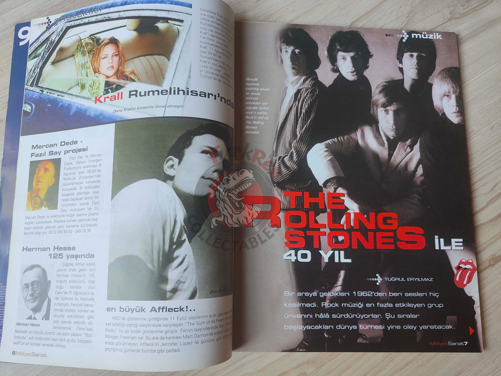 Milliyet Sanat Magazin 2002 40 Years and Still The Rolling Stones Turkish Mag Turkey Nicolas Cage