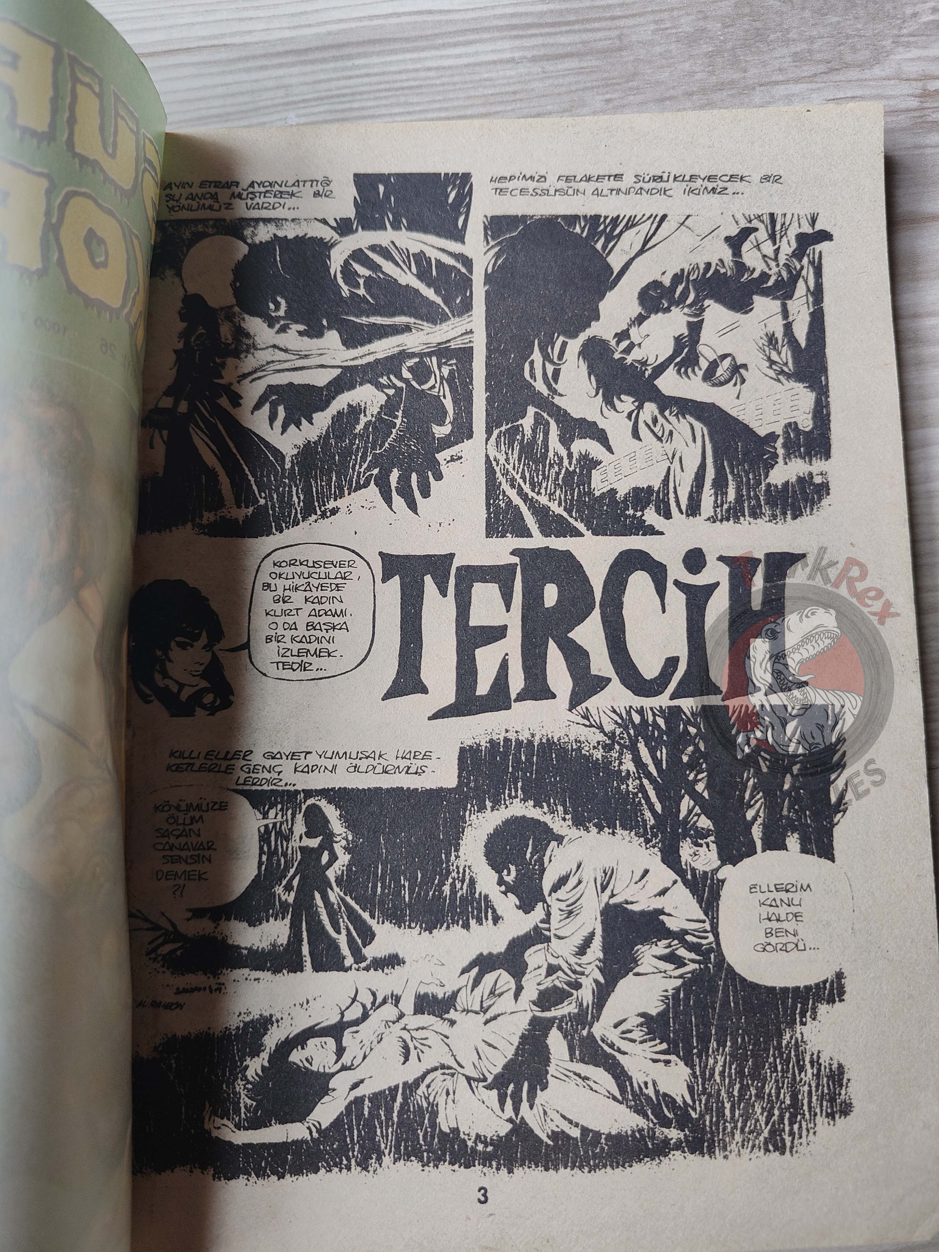 Süper Korku Cilt #26 late 80s Turkish Comic Turkey Warren Creepy Eerie Boris Vallejo