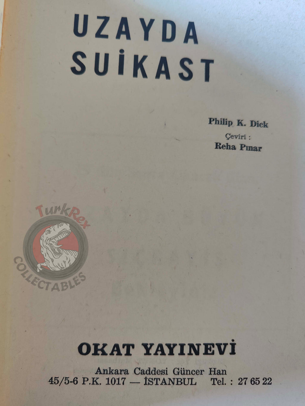 Philip K. Dick – Solar Lottery 1971 1st Turkish Book Turkey