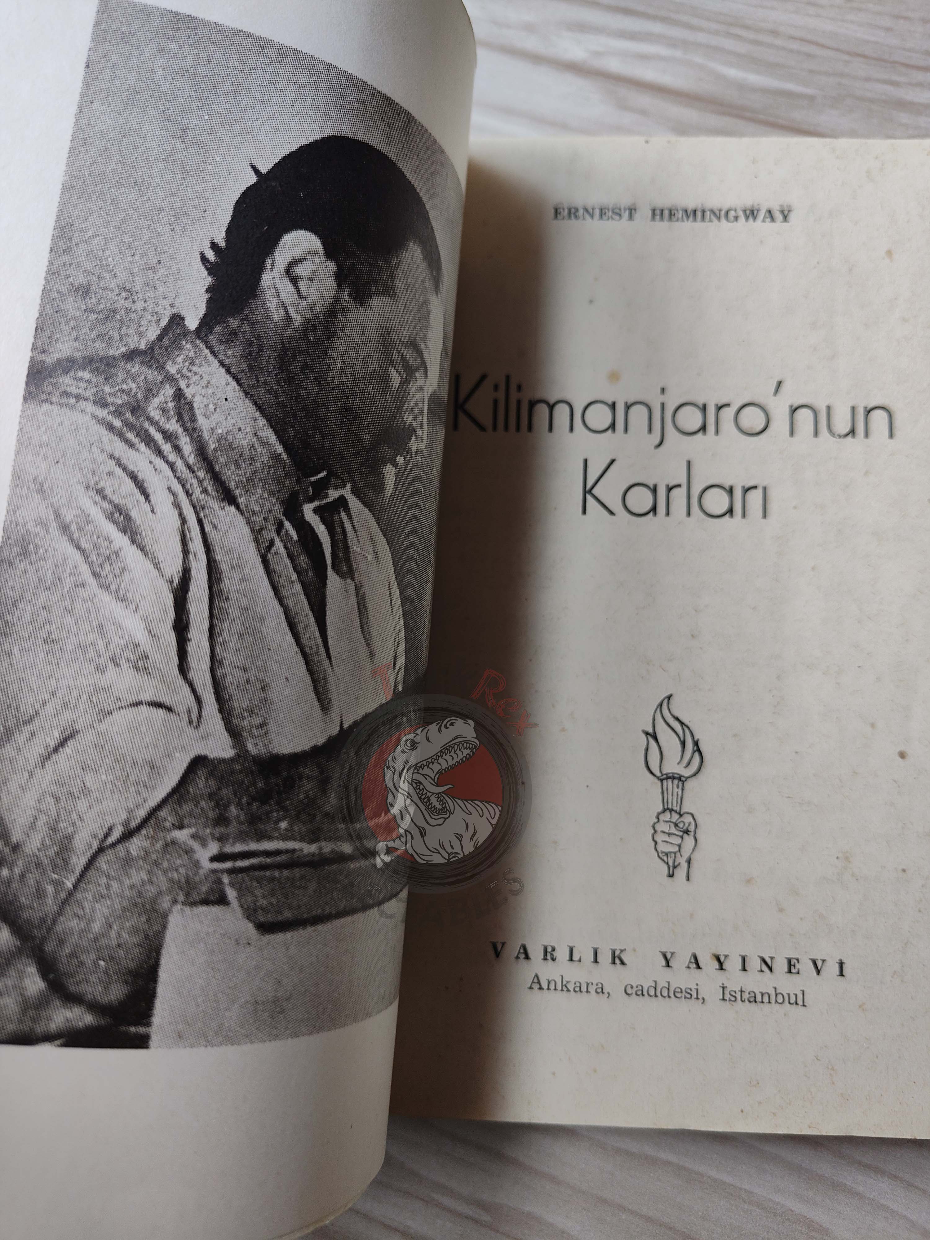 Ernest Hemingway – The Snows of Kilimanjaro 1953 1st Turkish Book Turkey