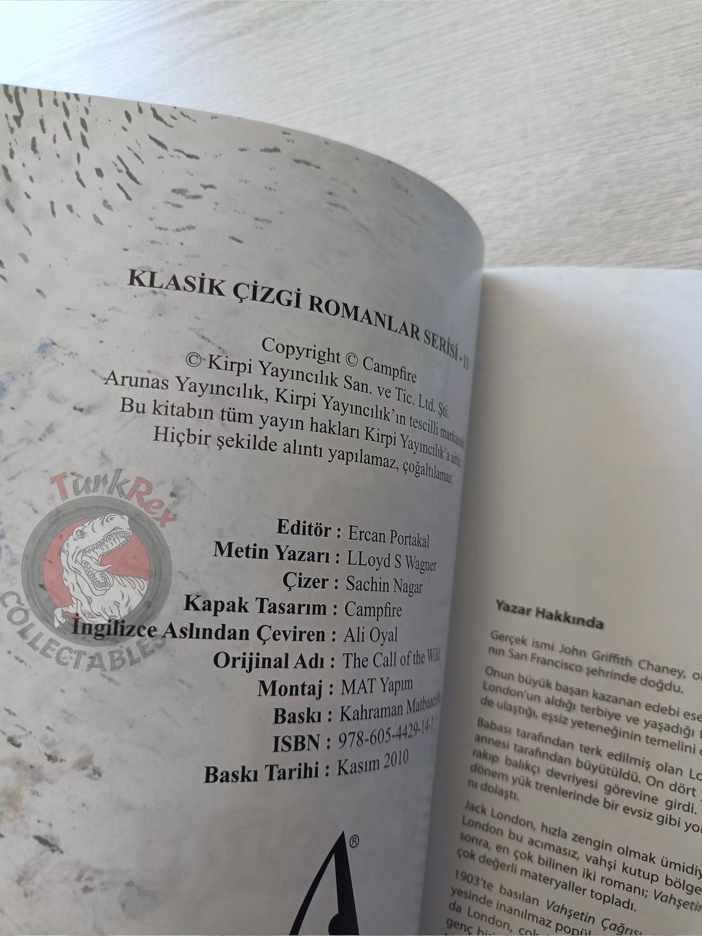 The Call of the Wild  – Jack London Turkish Comic Turkey Campfire Classics