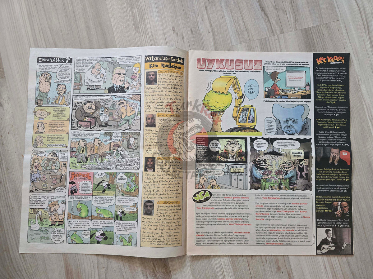 Uykusuz Humor Magazine 2015 Back to the Future Turkish Turkey