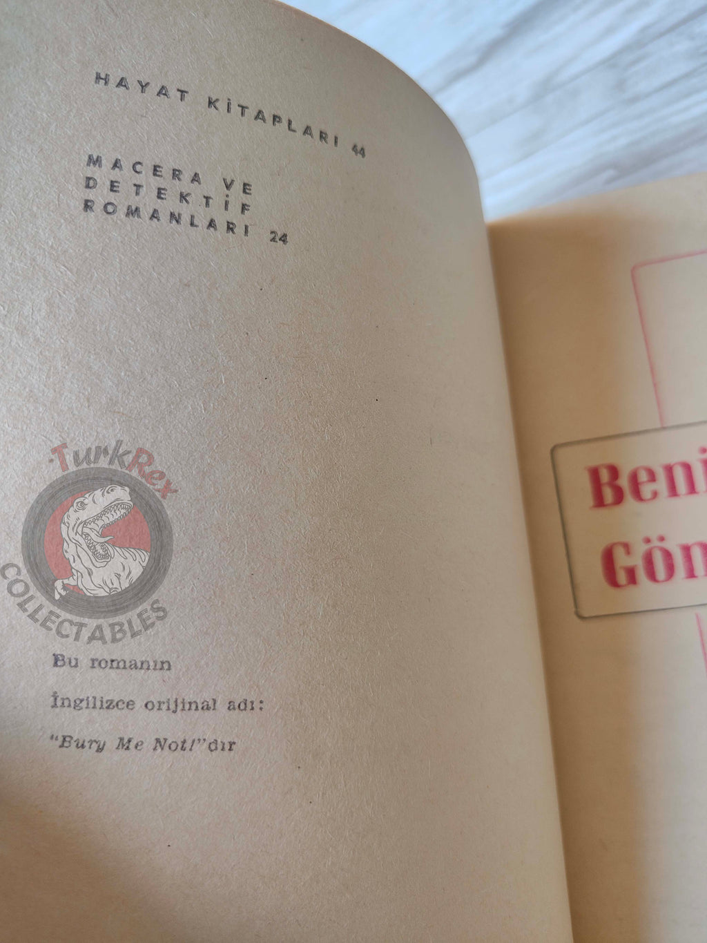William Francis – Bury Me Not 1965 1st Turkish Book Turkey