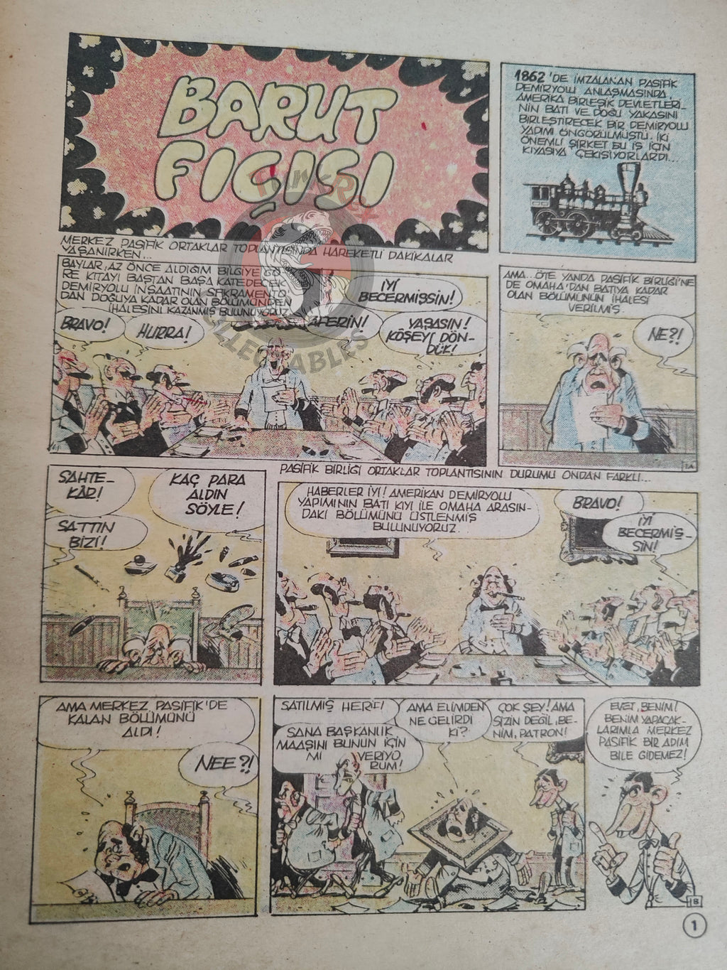 Lucky Luke #39 Nitroglycérine 1989 Turkish Comic Turkey