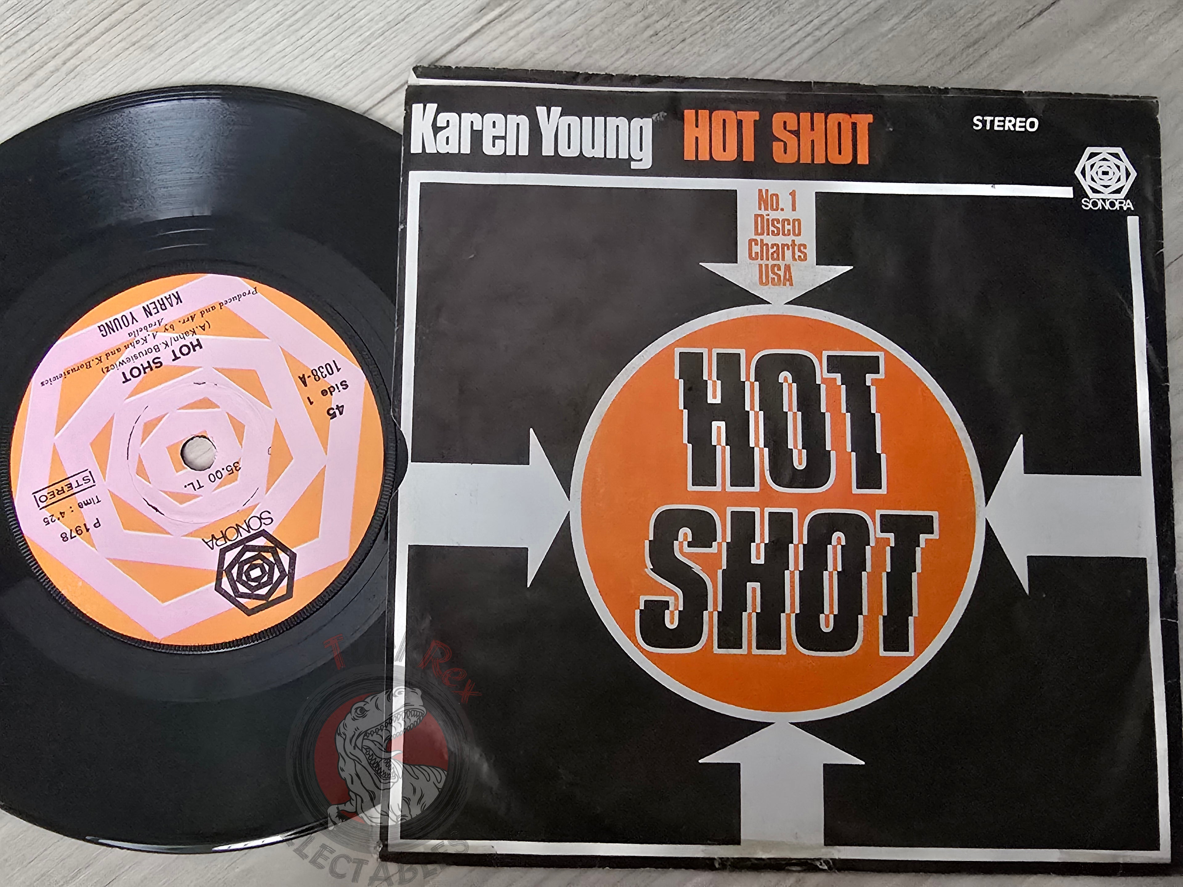 Karen Young – Hot Shot 7" Turkish Pressing Vinyl Turkey Edition