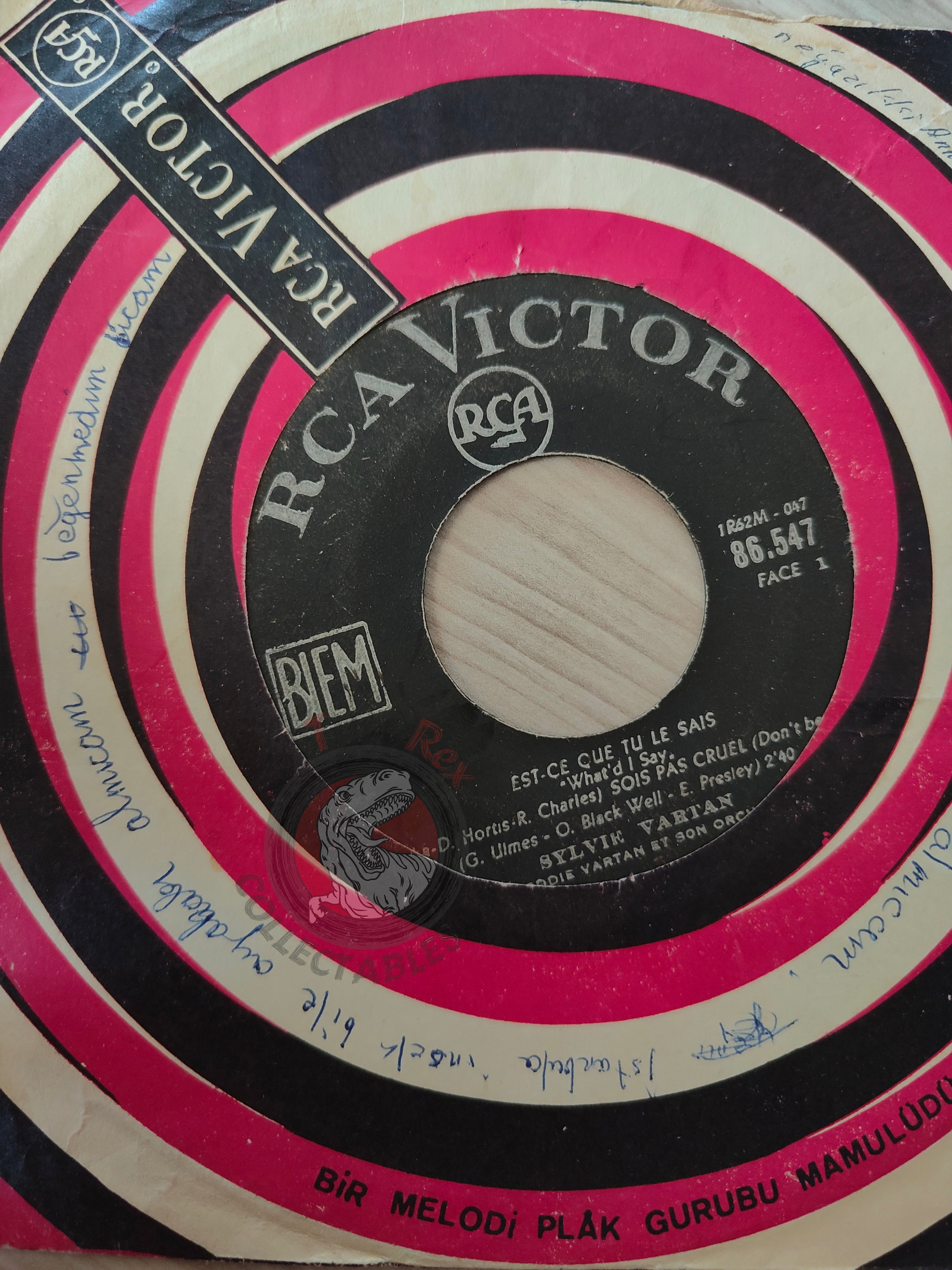 Sylvie Vartan – Est-Ce Que Tu Le Sais? 7" Turkish Pressing Vinyl Turkey Edition