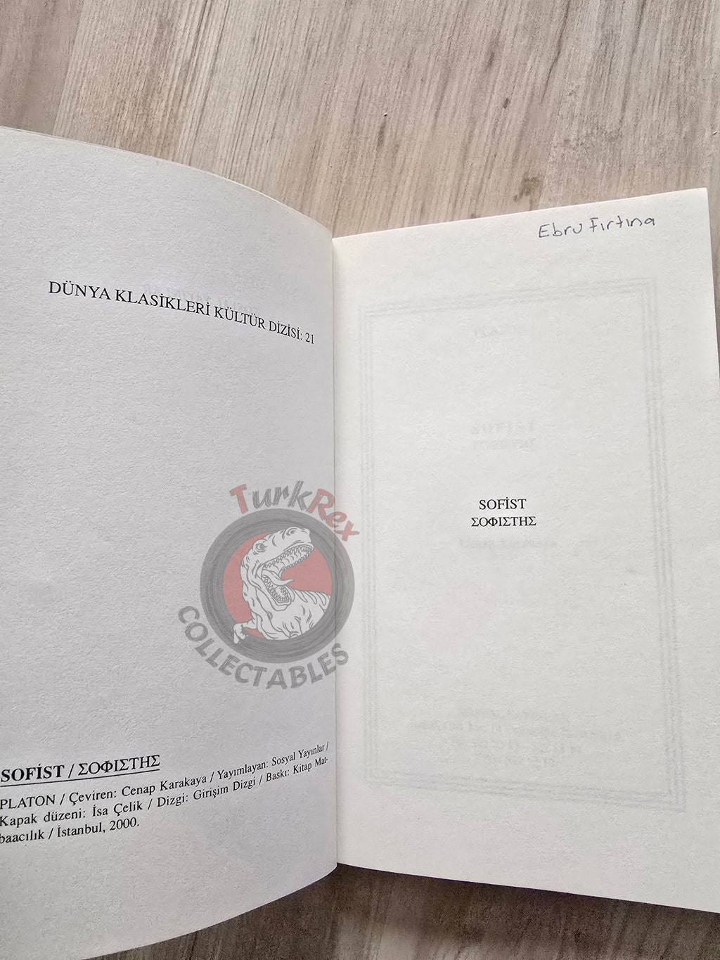 Plato – Sophist 2000 Turkish Book Turkey
