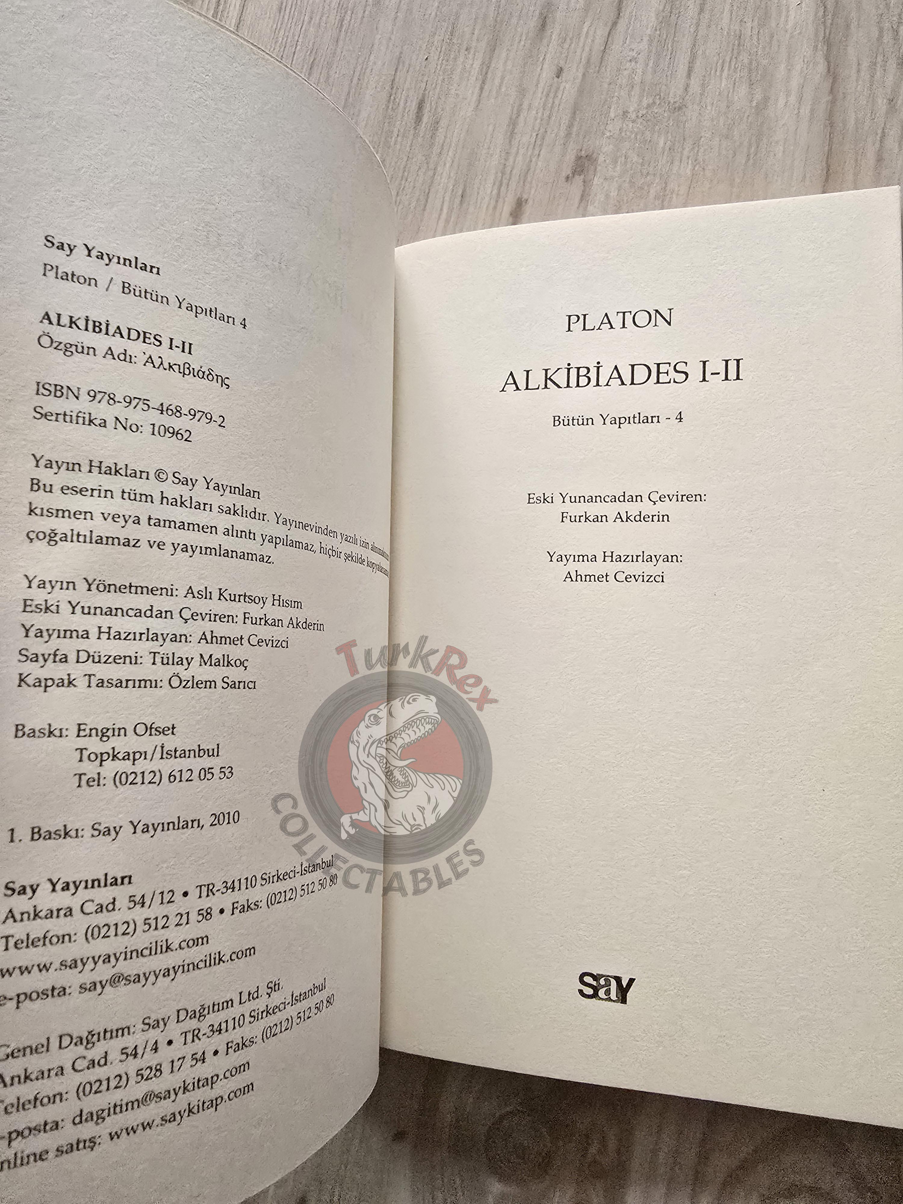 Plato – Alcibiades I & II 2010 Turkish Book Turkey