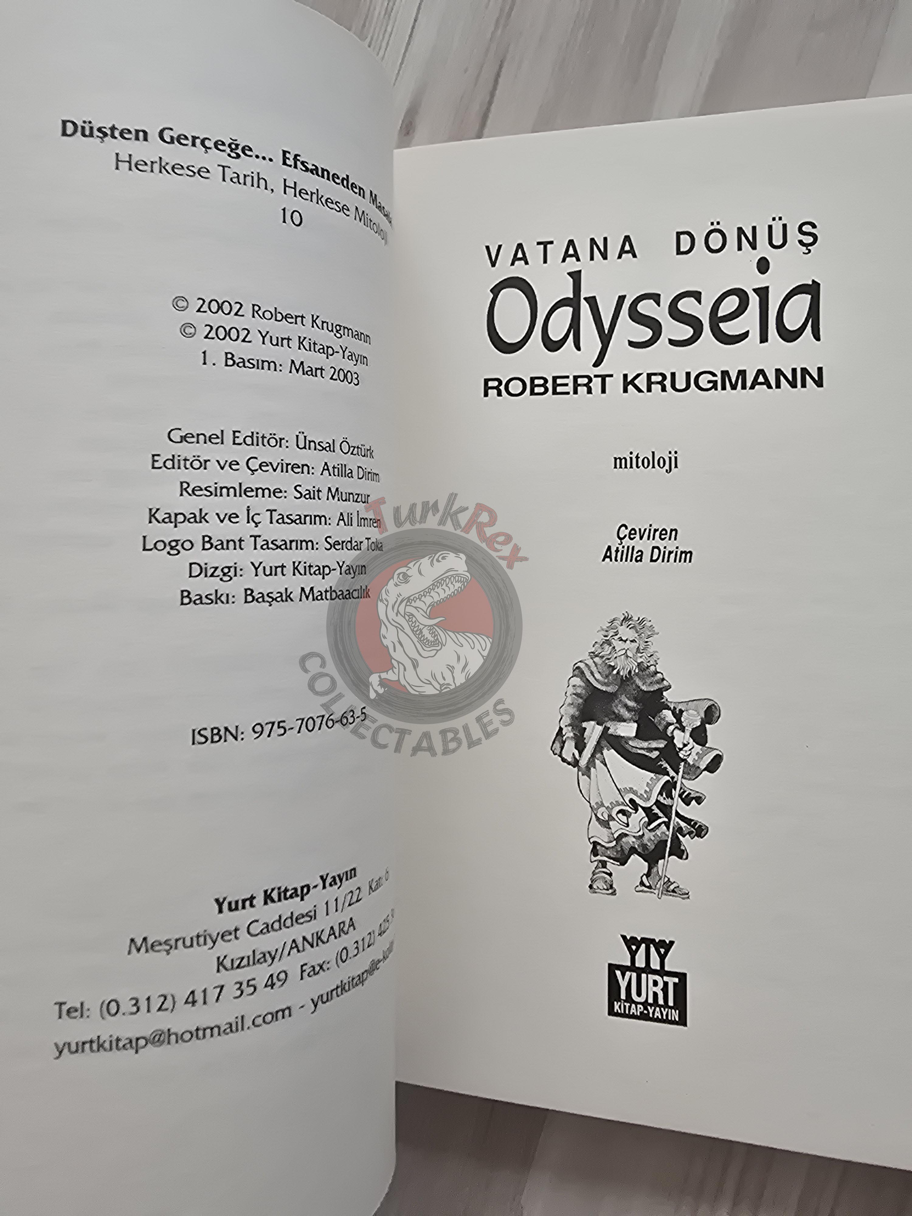 Odyssey – Robert Krugmann 2003 Turkish Book Turkey Illustrated by Turkish Artist