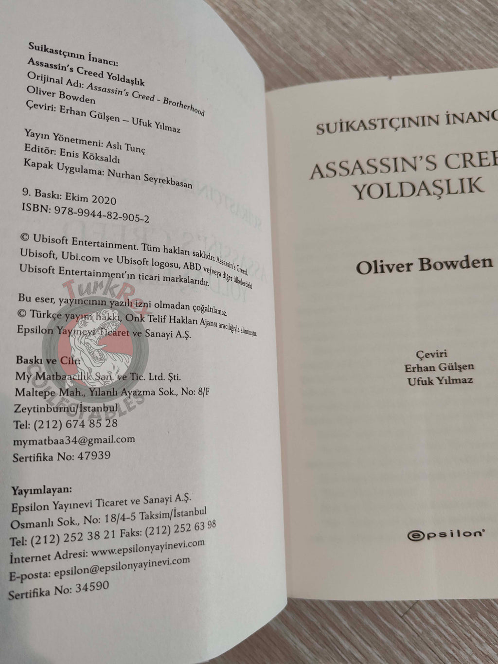 Oliver Bowden – Assassin’s Creed: Brotherhood 2020 Turkish Book Turkey