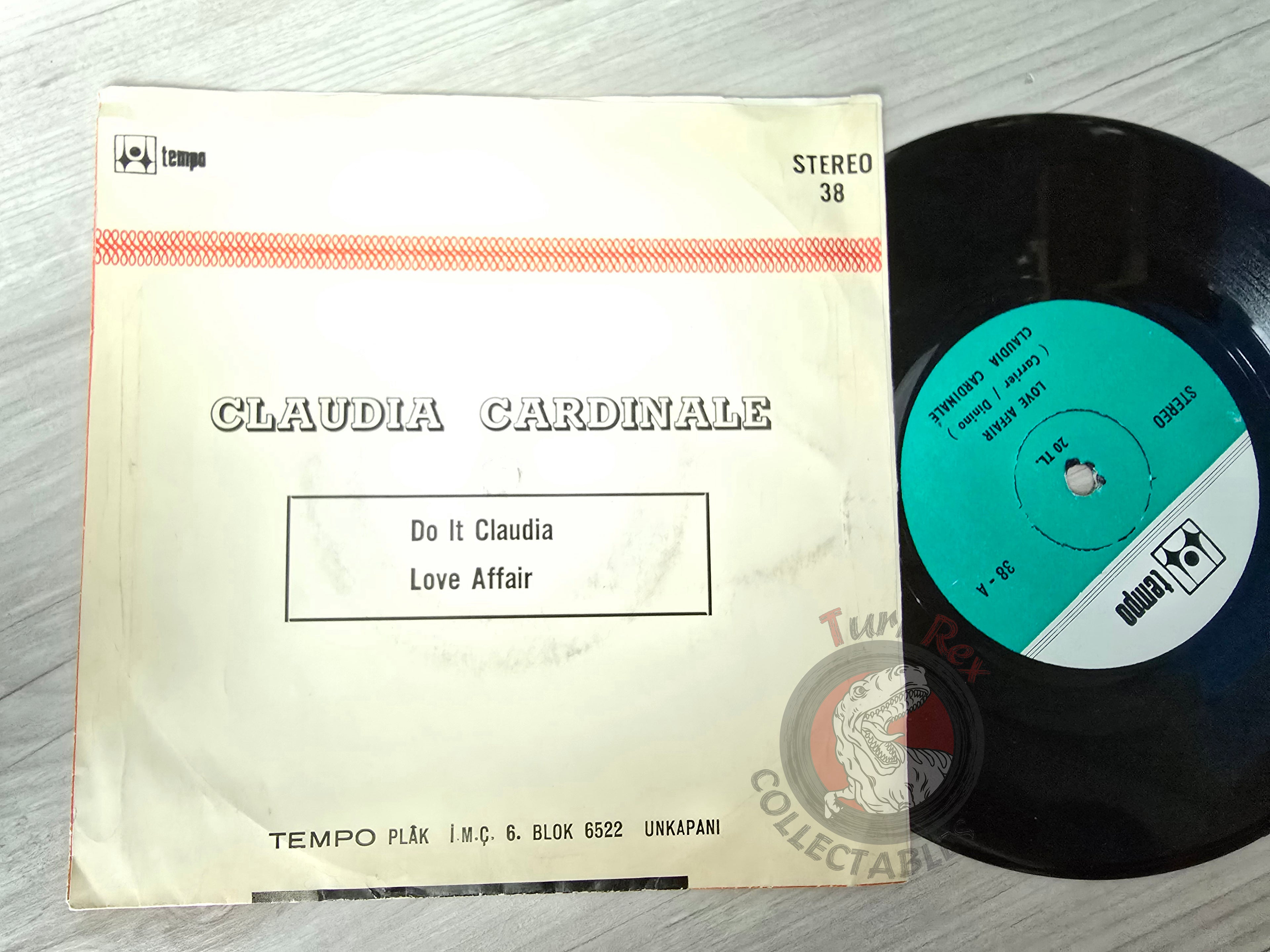 Claudia Cardinale – Love Affair 7" Turkish Pressing Vinyl Turkey Edition