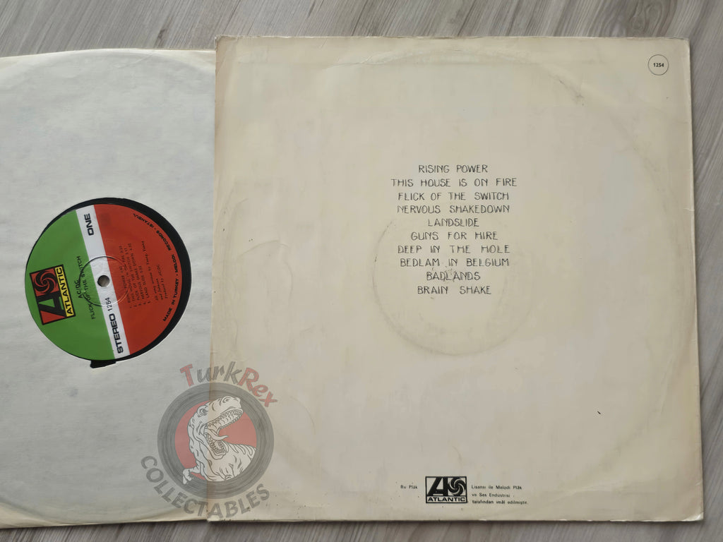 AC/DC – Flick Of The Switch Turkish Pressing Vinyl Turkey Edition