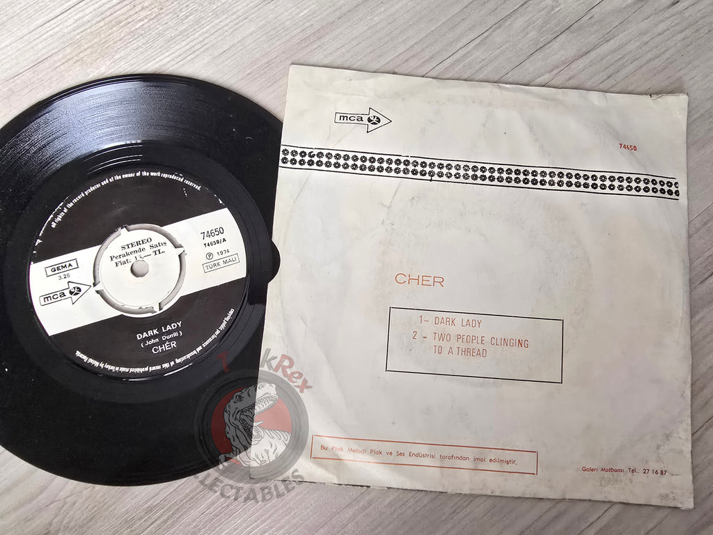 Cher - Dark Lady 7" Turkish Pressing Vinyl Turkey Edition
