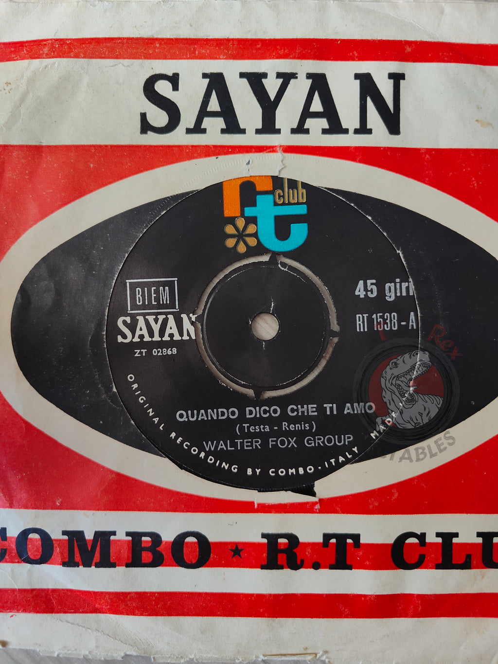 Walter Fox Group – Quando Dico Che Ti Amo 7" Turkish Pressing Vinyl Turkey Edition