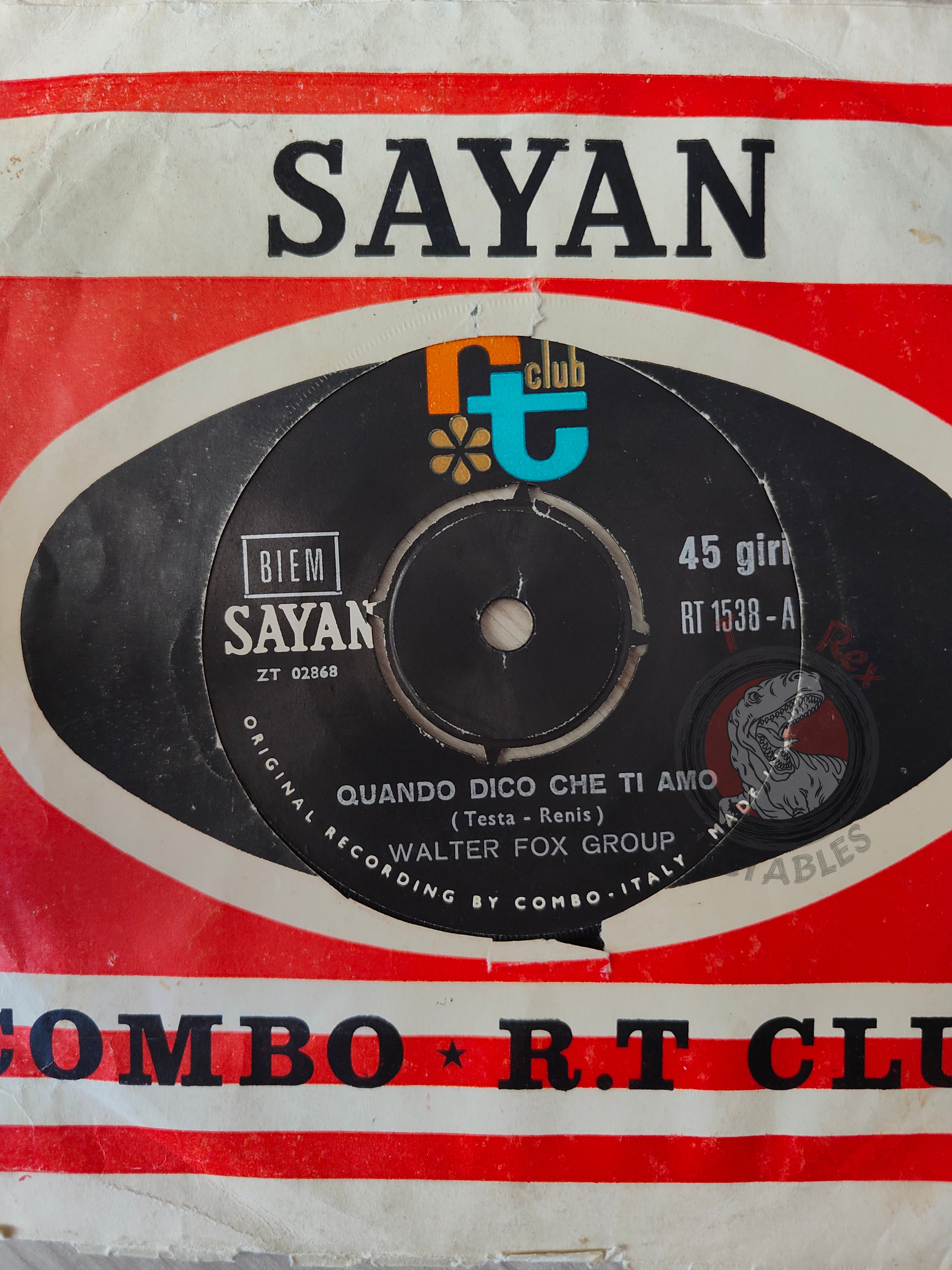 Walter Fox Group – Quando Dico Che Ti Amo 7" Turkish Pressing Vinyl Turkey Edition