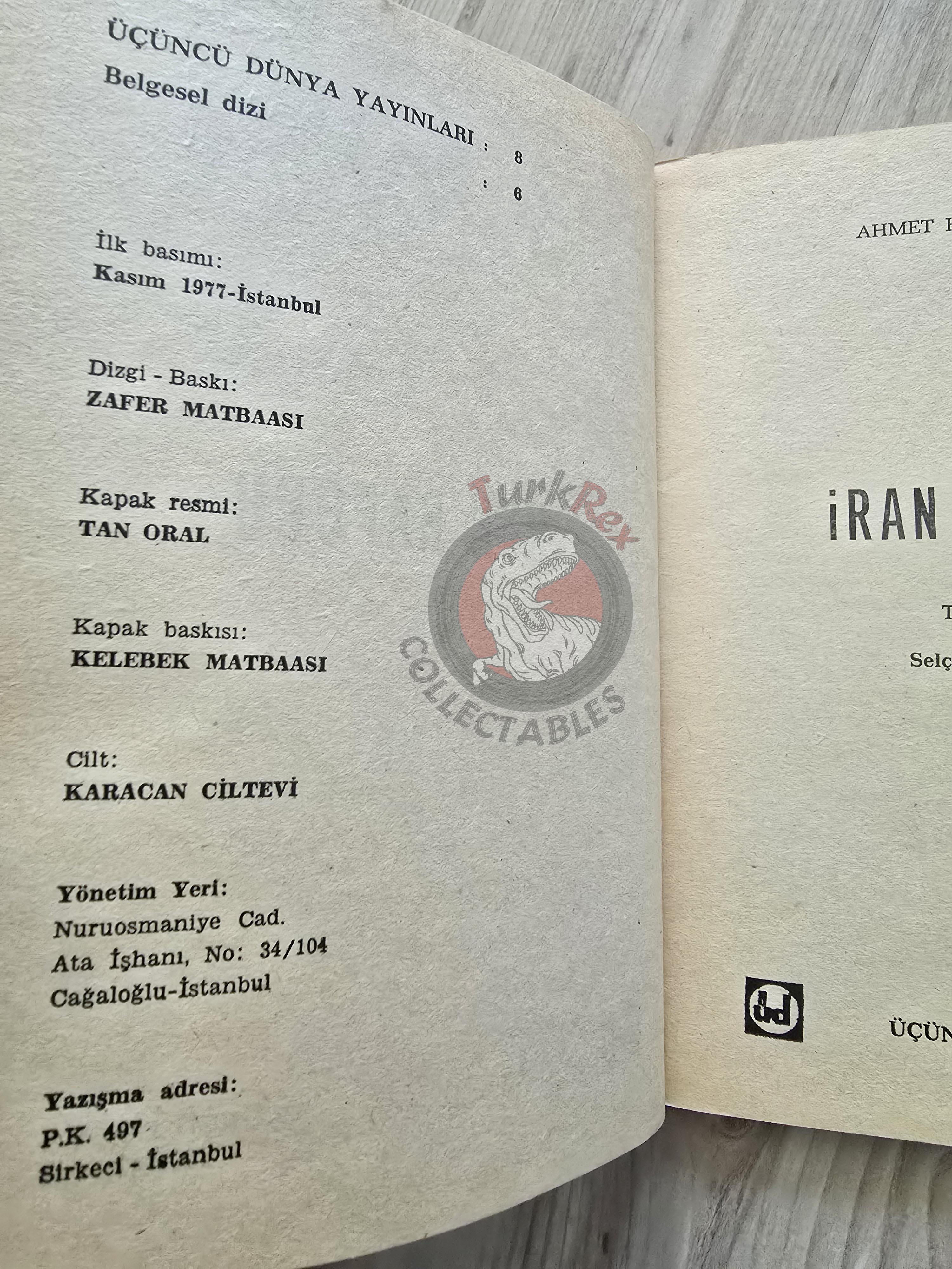 The Iran Report 1977 Turkish Book Mohammad Reza Pahlavi Persia Middle East