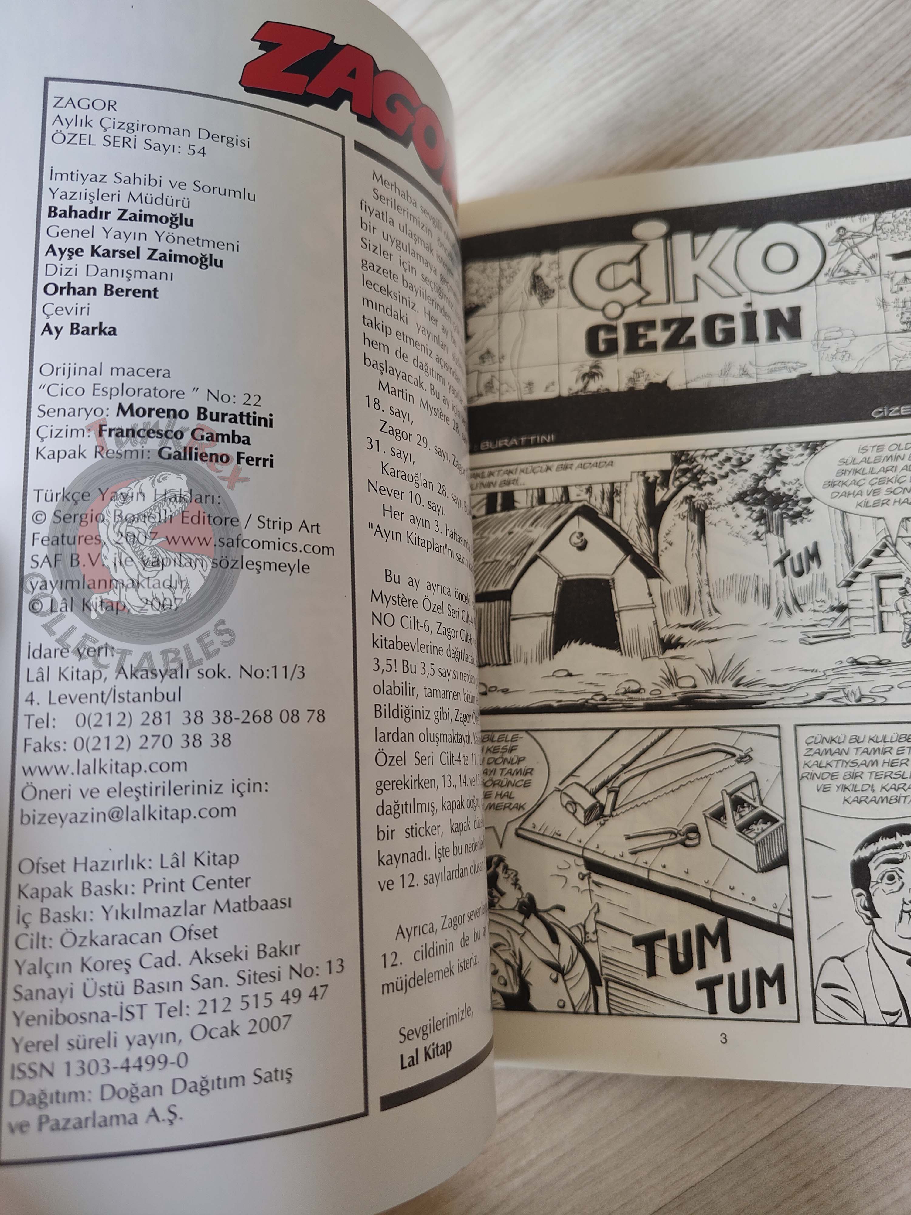 Zagor Cico #54 2007 Cico Esploratore Turkish Comic Turkey #22