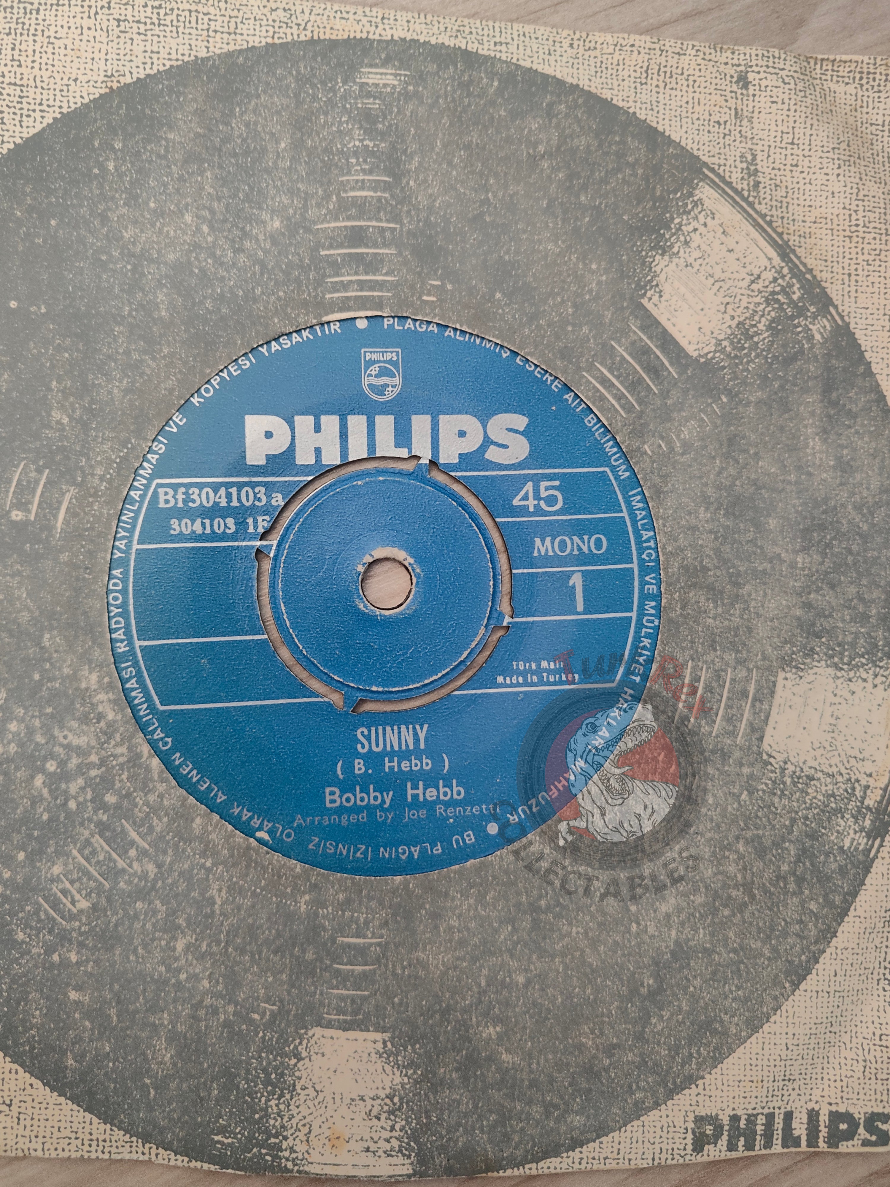 Bobby Hebb – Sunny / Bread 7" Turkish Pressing Vinyl Turkey Edition