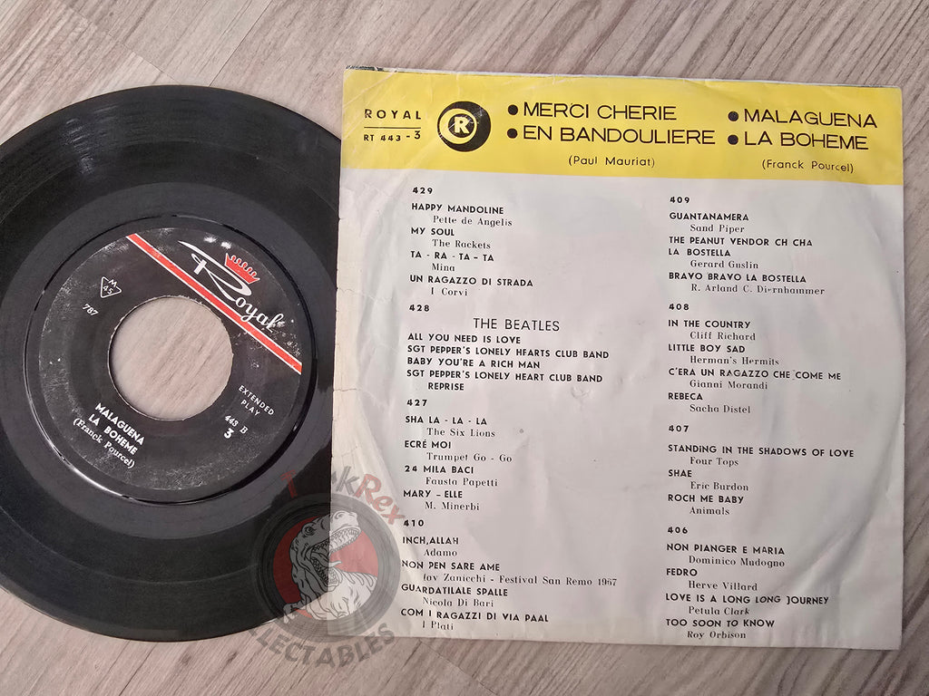 Paul Mauriat /  Franck Pourcel – Merci Cherie 7" Iran Pressing Vinyl Iranian Edition