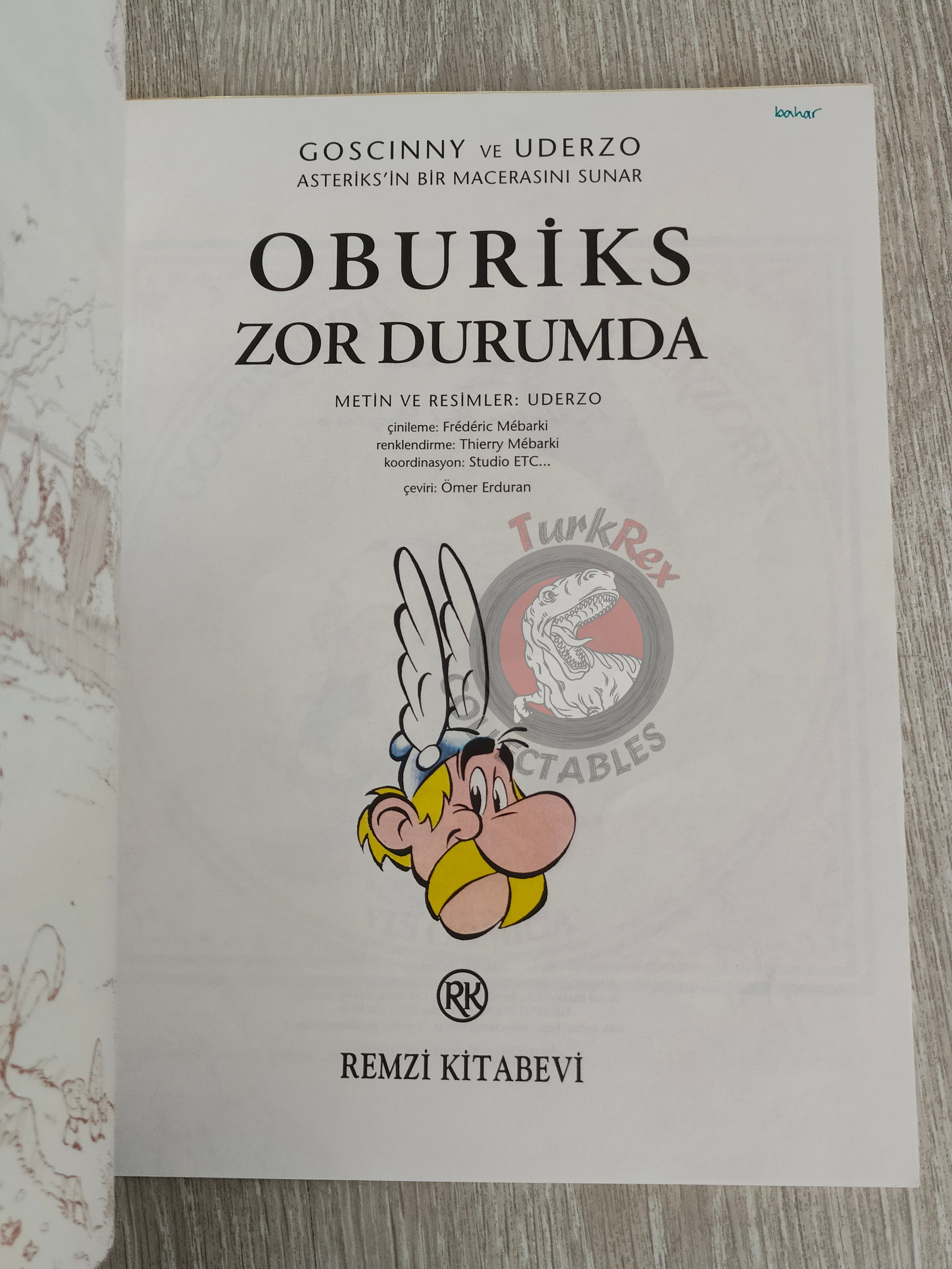 Asterix – Asterix and Obelix All at Sea 1997 1st Edition Turkish Edition Comic Turkey