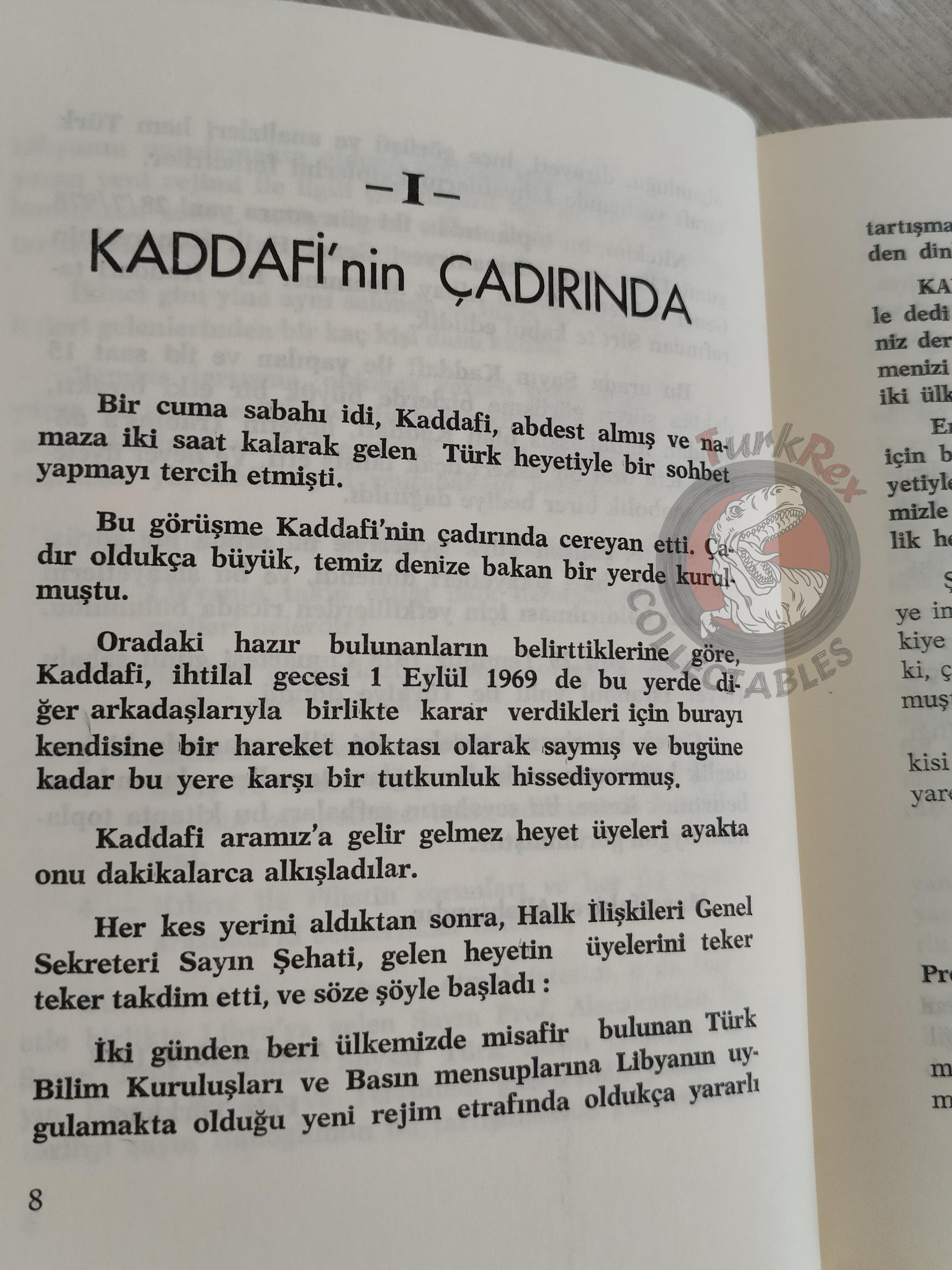 Muammer Kaddafi Libya Propaganda 1978 Turkish Book Turkey Gaddafi Interviews
