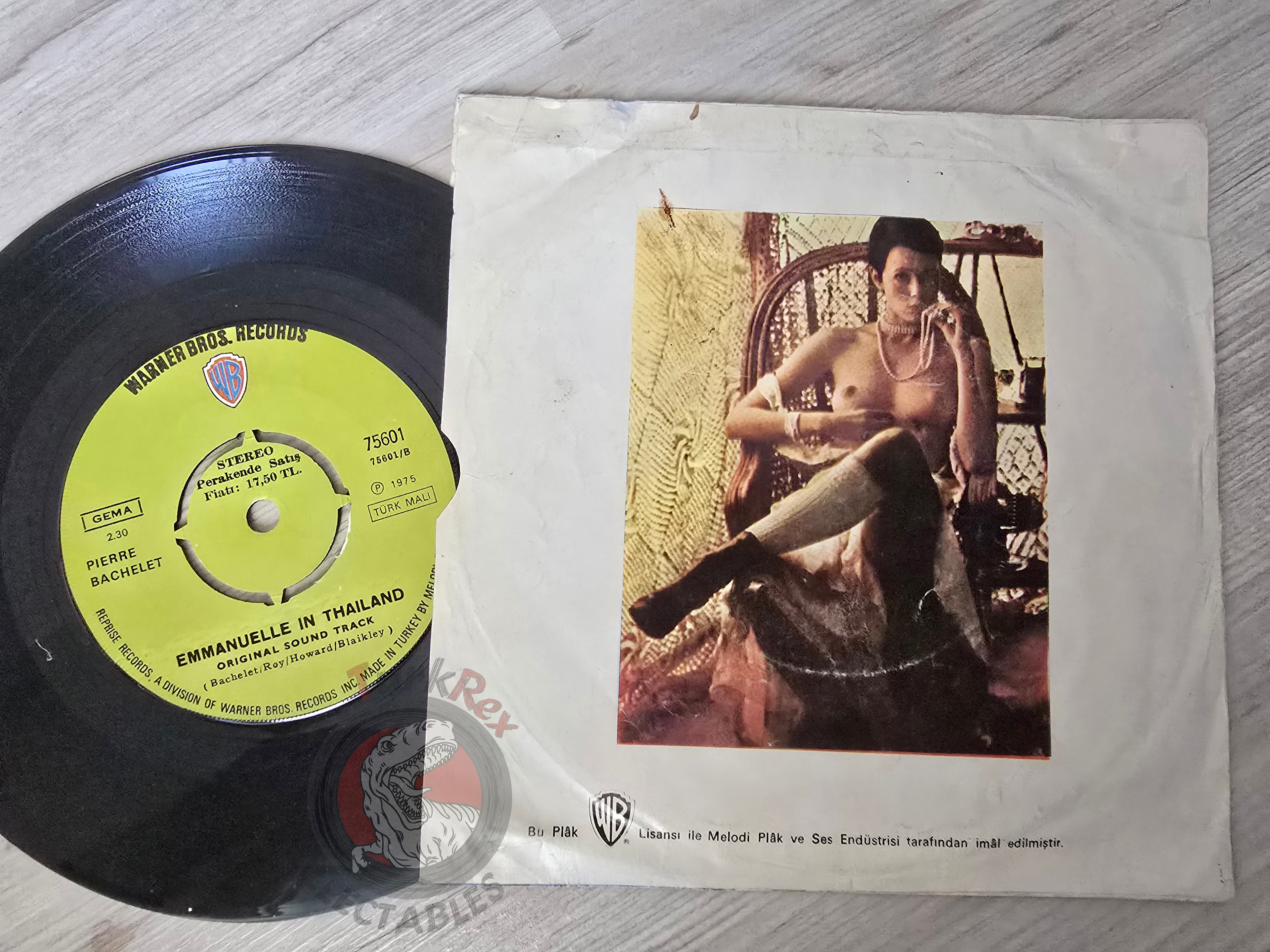 Emmanuelle OST - Pierre Bachelet 7" Turkish Pressing Vinyl Turkey Edition