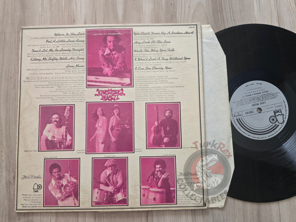 Sergio Mendes And Brasil '77 – Love Music Turkish Pressing Vinyl Turkey Edition