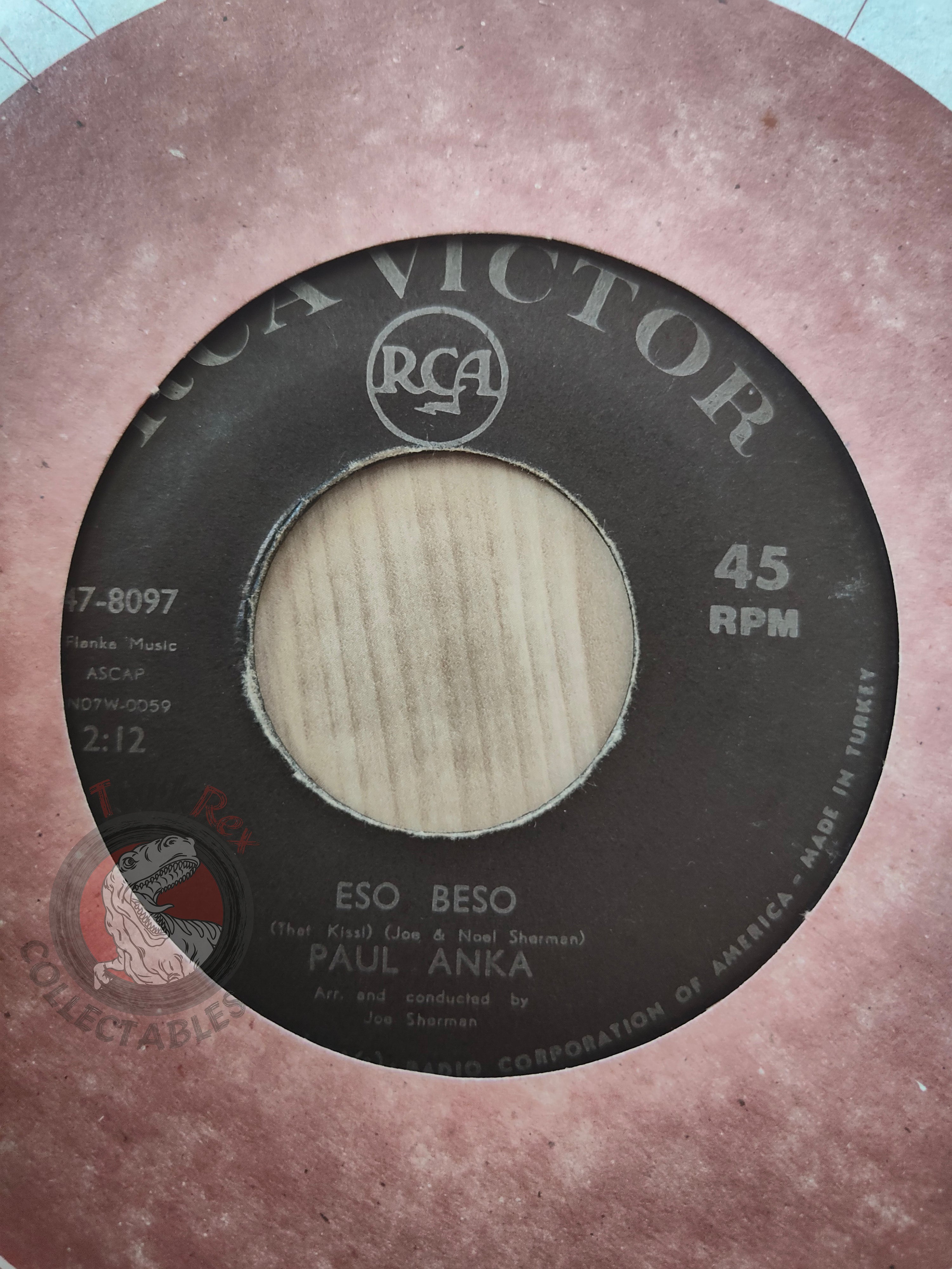 Paul Anka – Eso Beso (That Kiss!) 7" Turkish Pressing Vinyl Turkey Edition