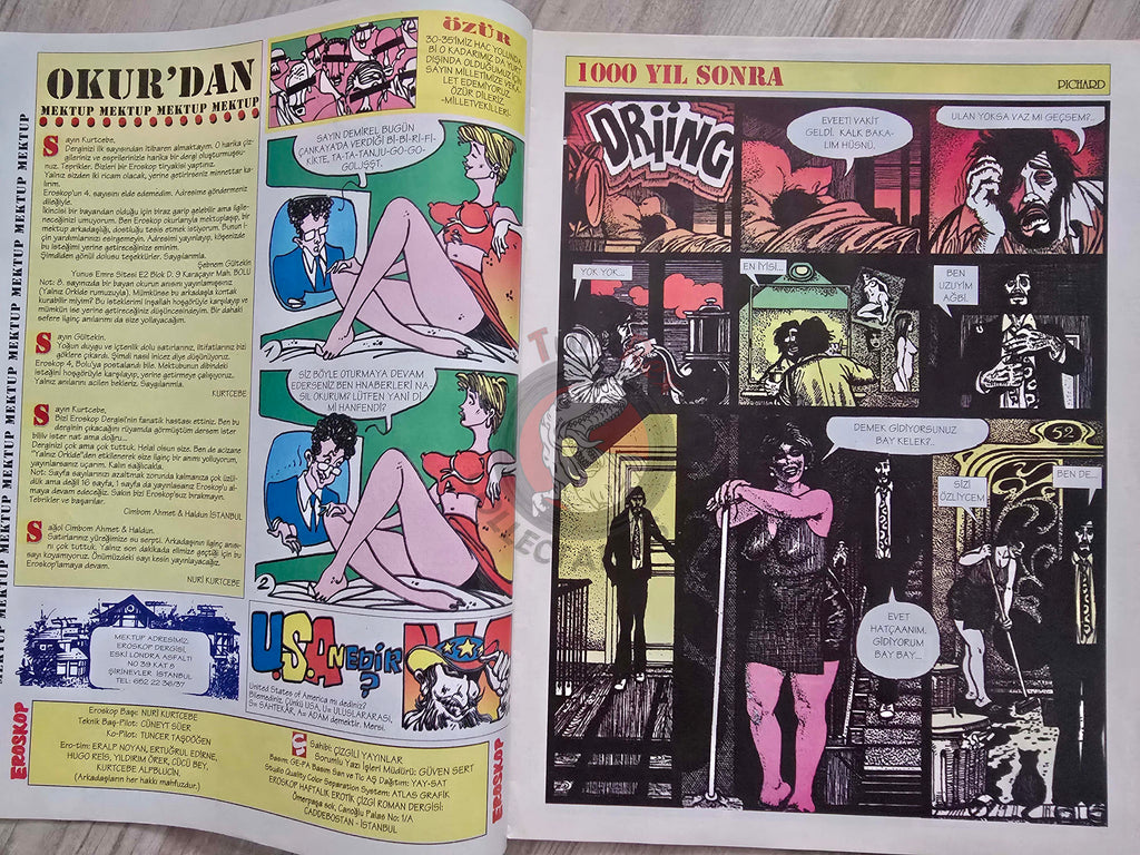 Eroskop #12 1993 Turkish Comic Turkey Erotic Mag Fuckerminator Terminator