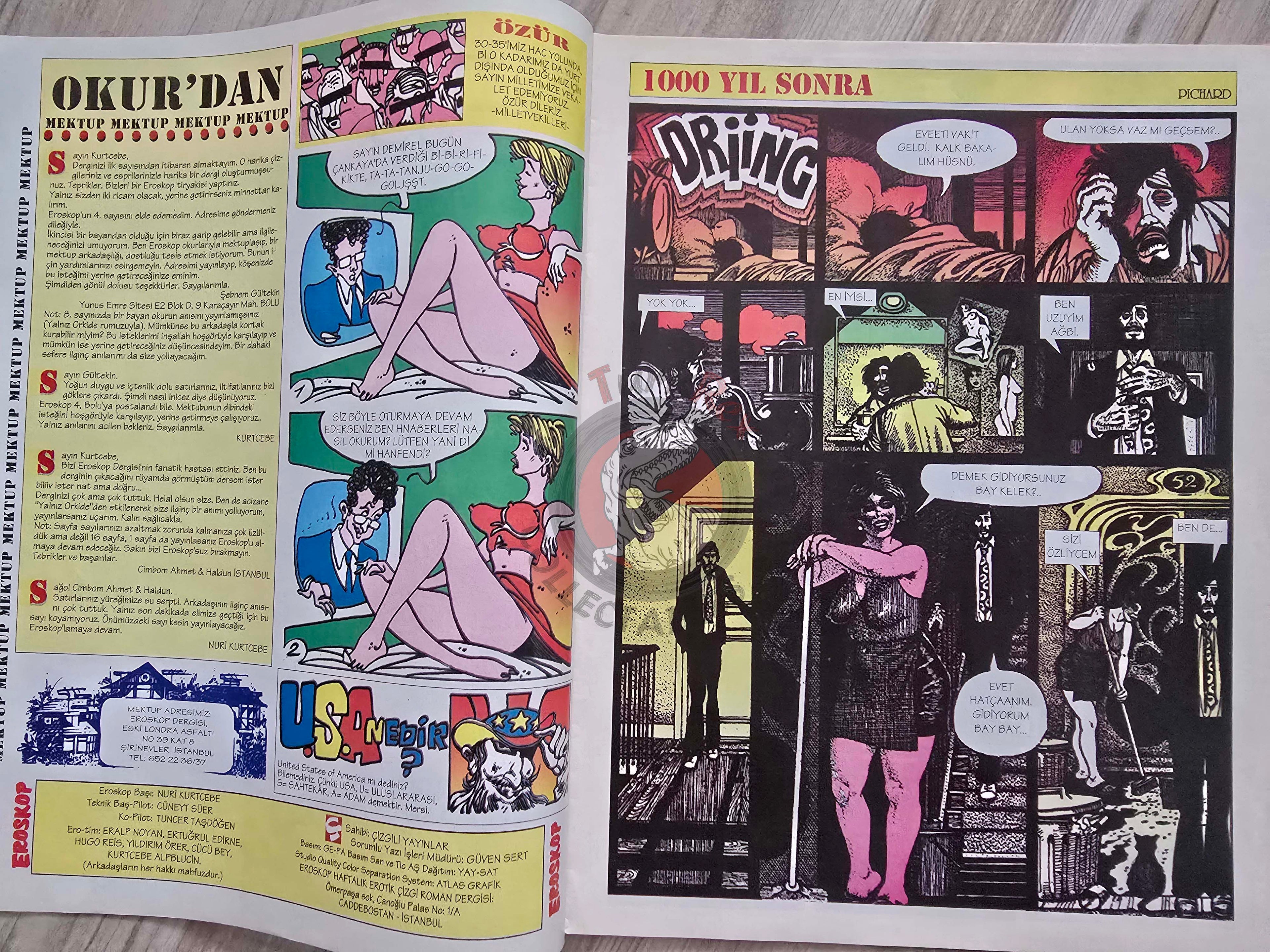 Eroskop #12 1993 Turkish Comic Turkey Erotic Mag Fuckerminator Terminator